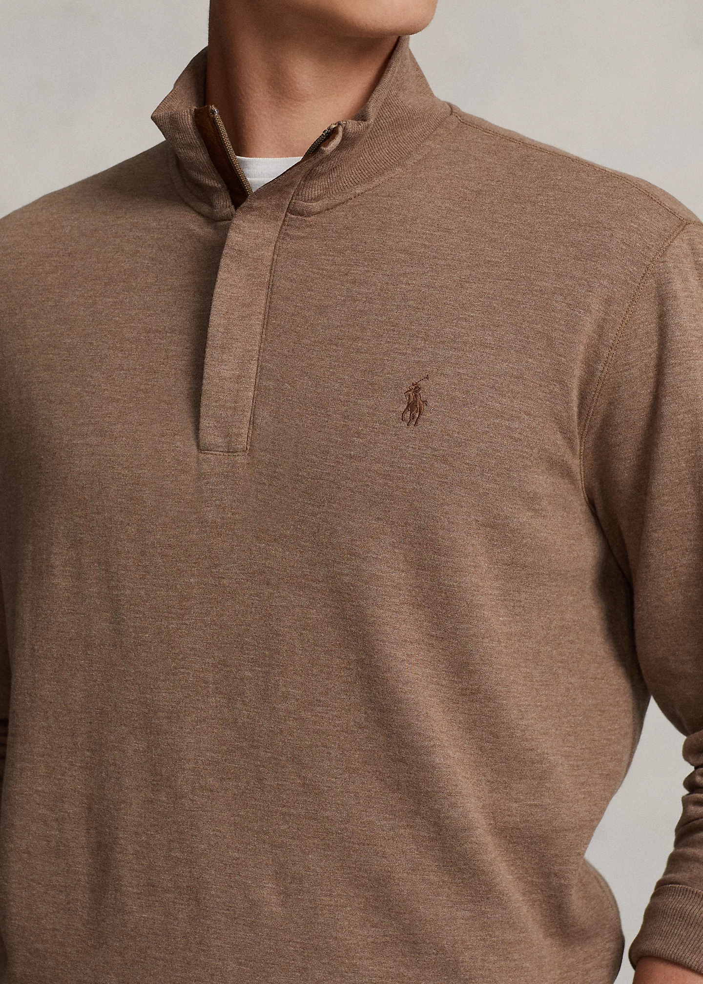 Luxury Jersey Quarter-Zip Pullover