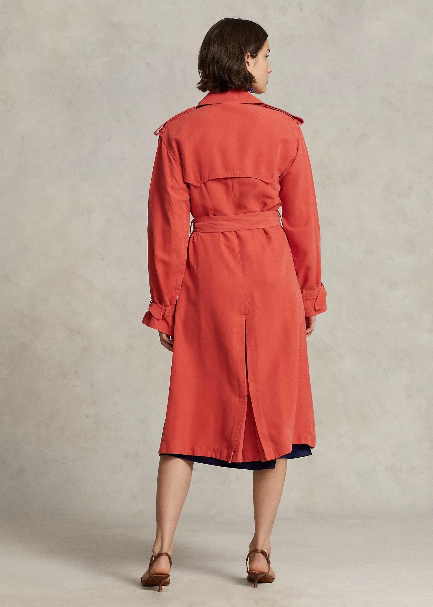 Silk-Blend Trench Coat