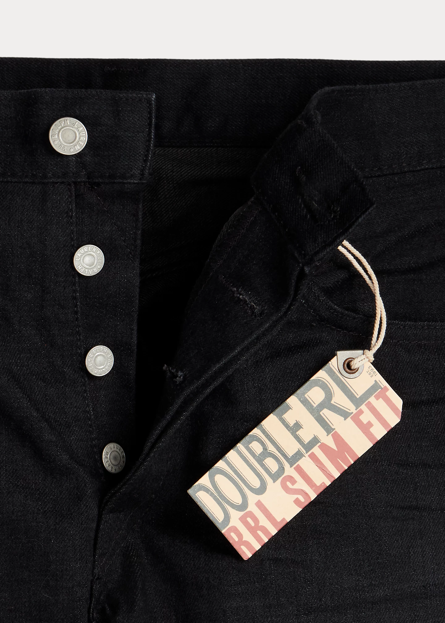 Slim Fit Black Selvedge Jean