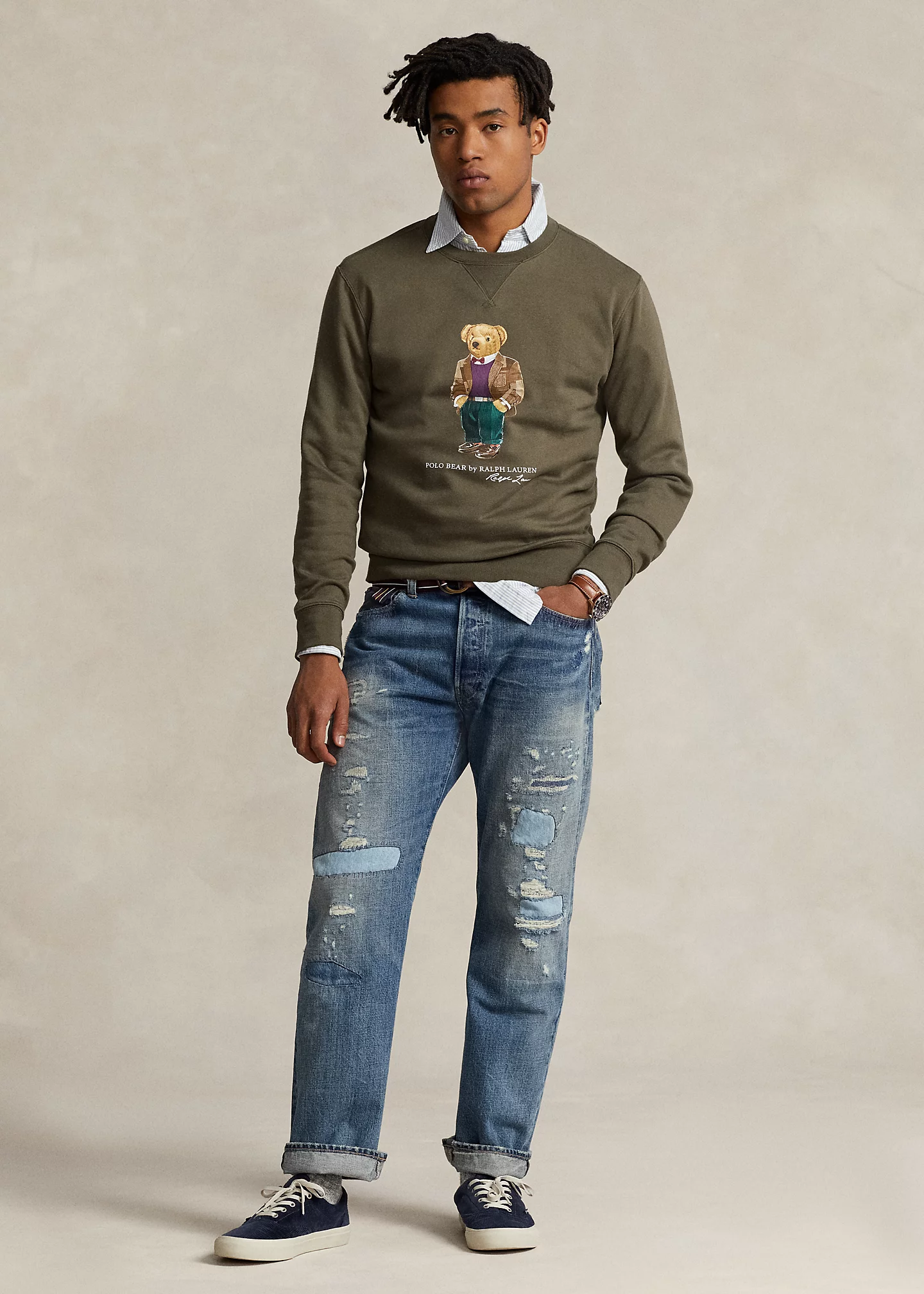 Polo Bear Fleece Sweatshirt
