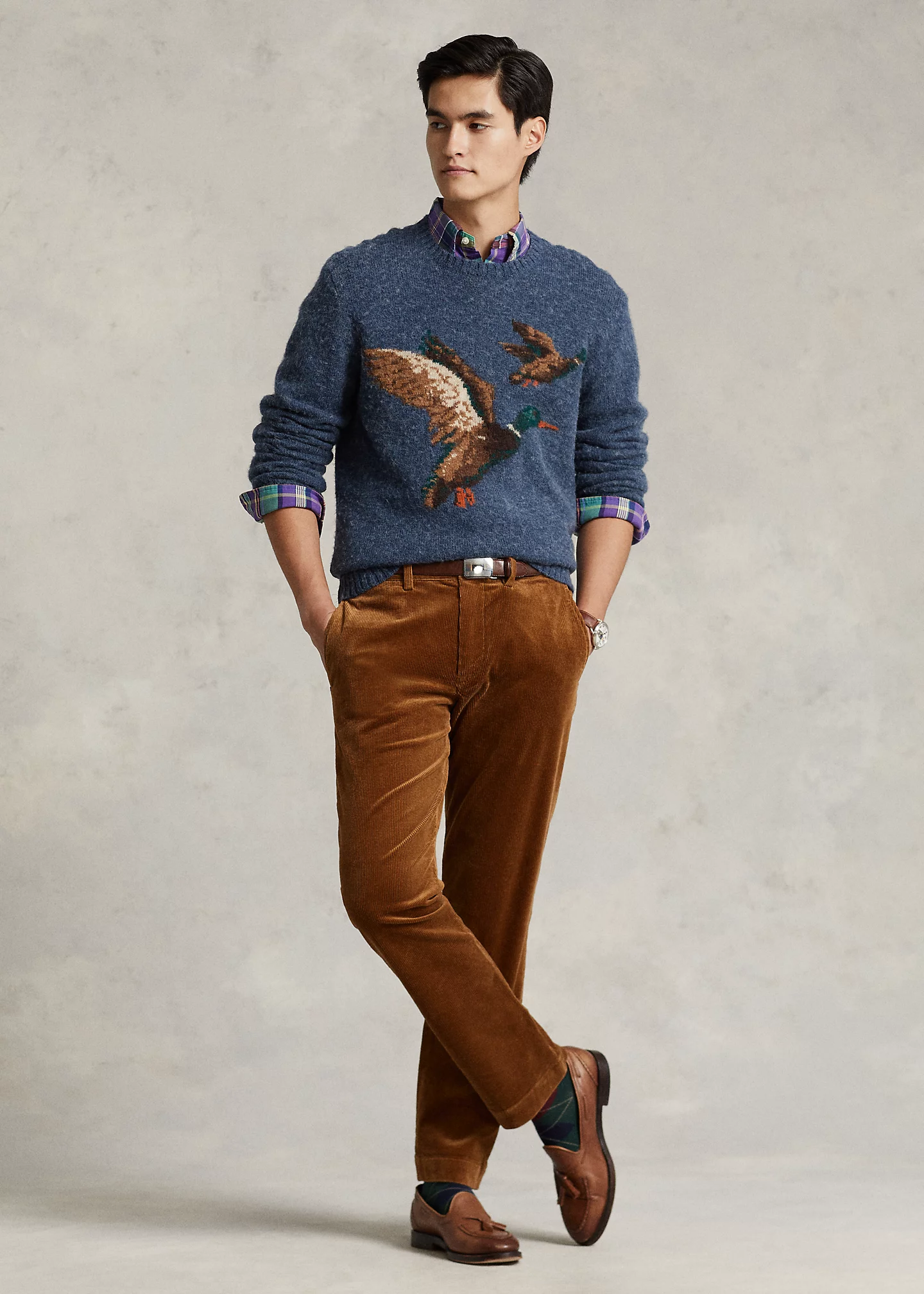 Stretch Straight Fit Corduroy Pant