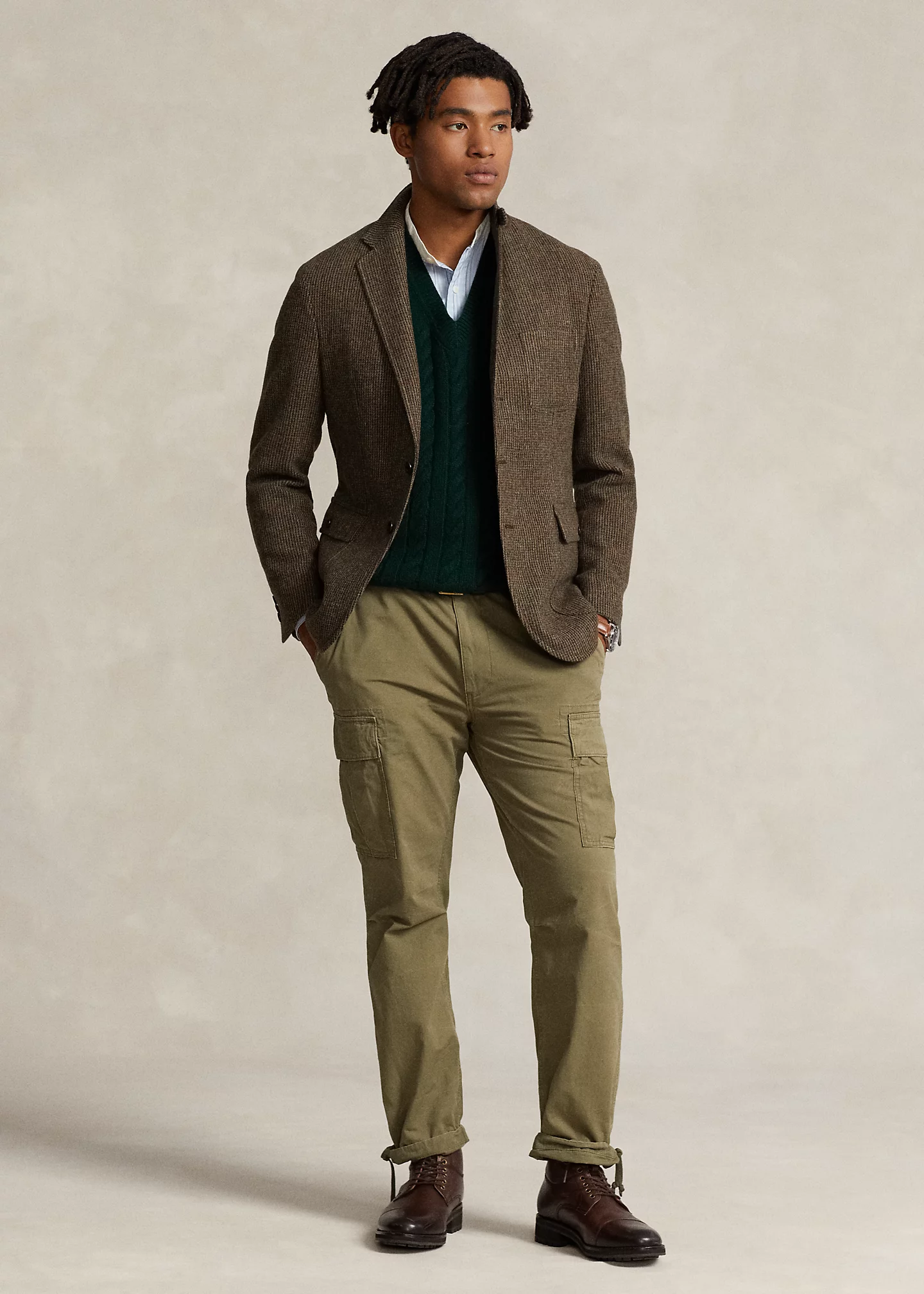 Relaxed Fit Canvas Cargo Pant