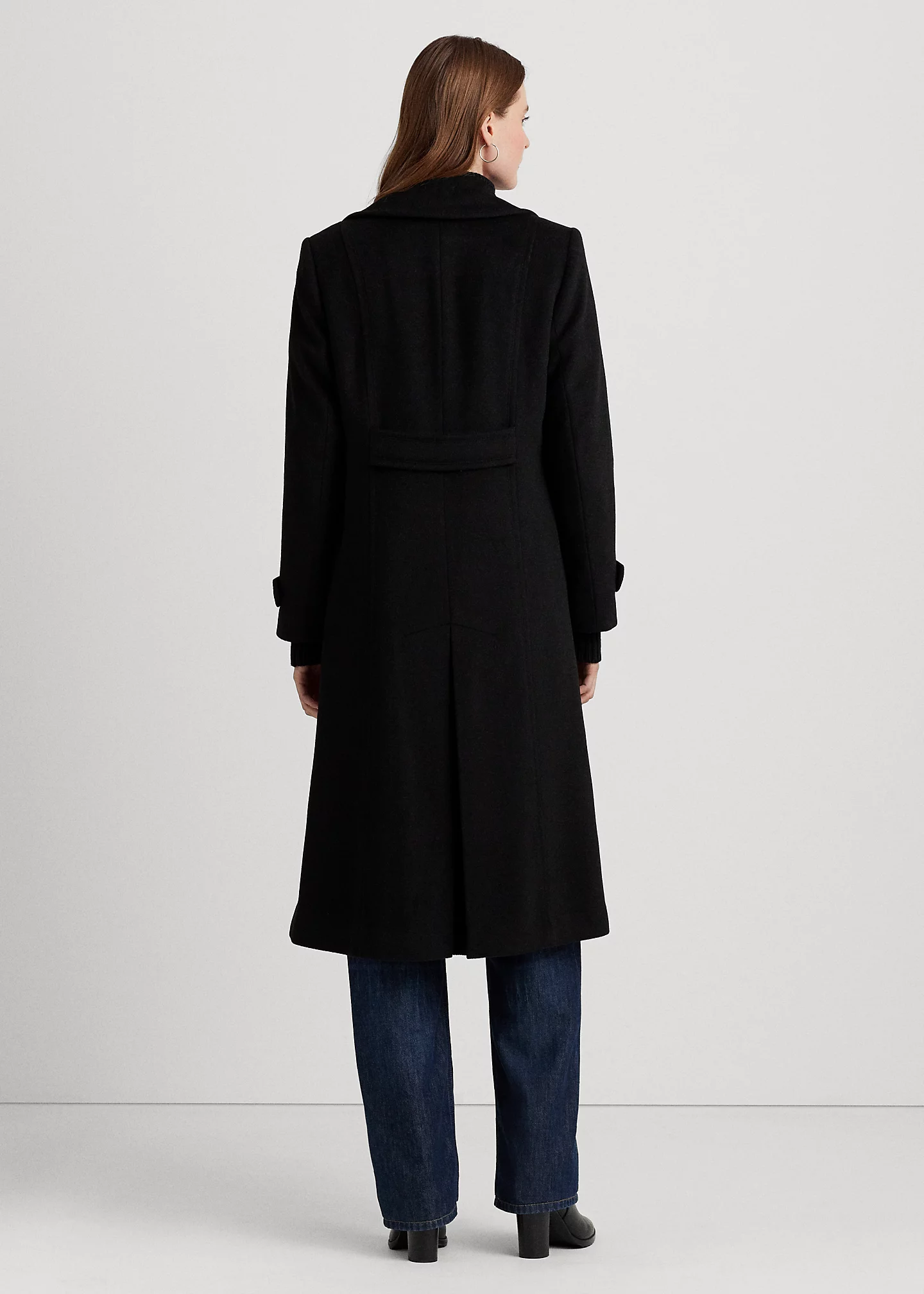 Wool-Blend Double-Breasted Coat