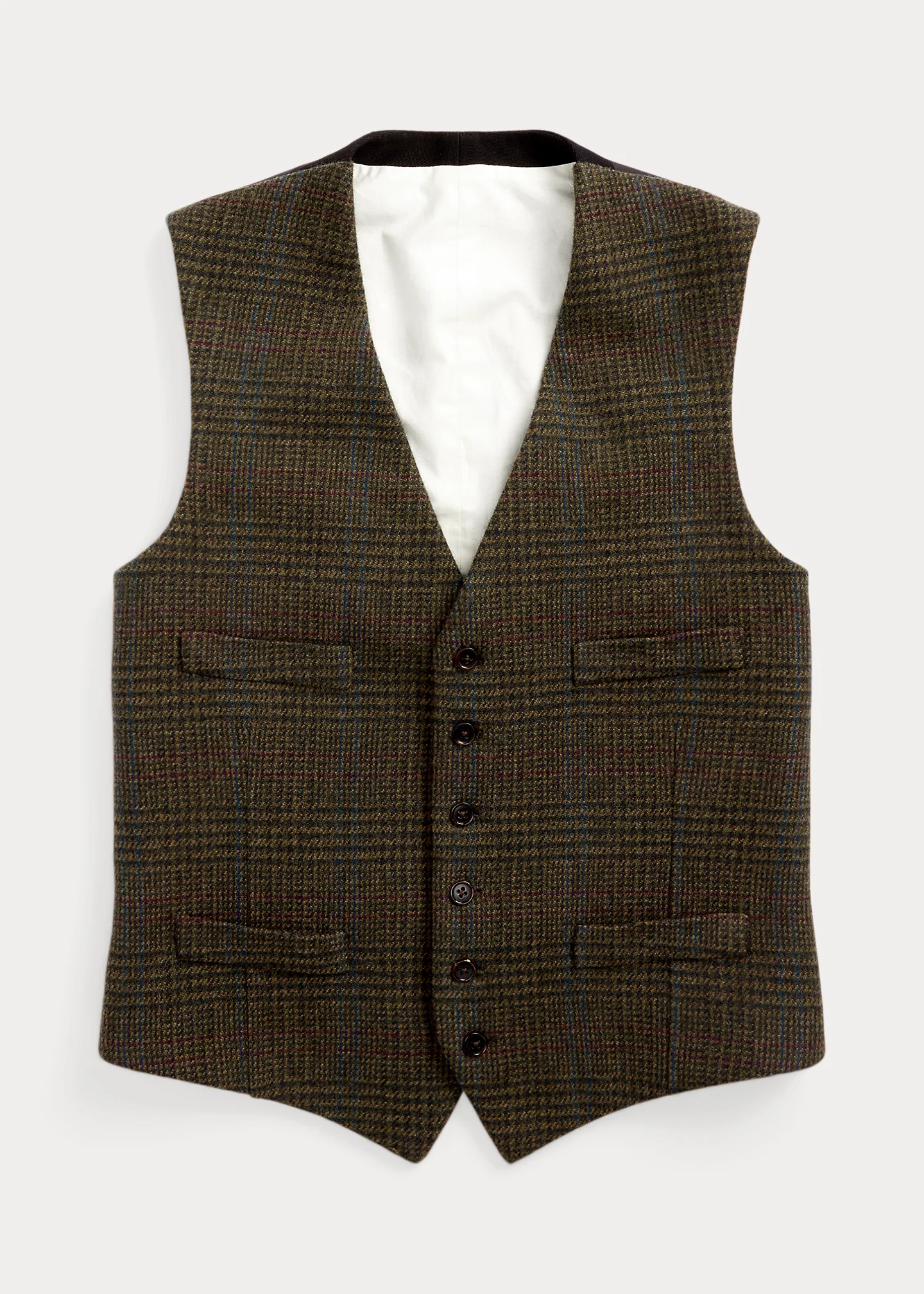 Handmade Plaid Wool-Cashmere Vest
