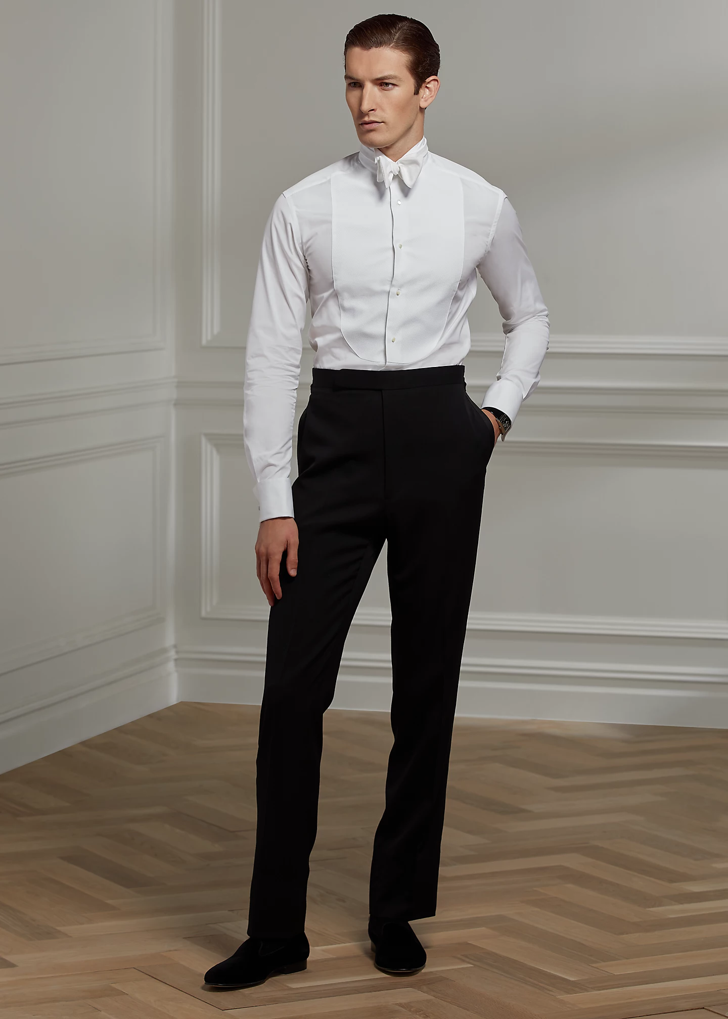Wingtip-Collar Poplin Shirt