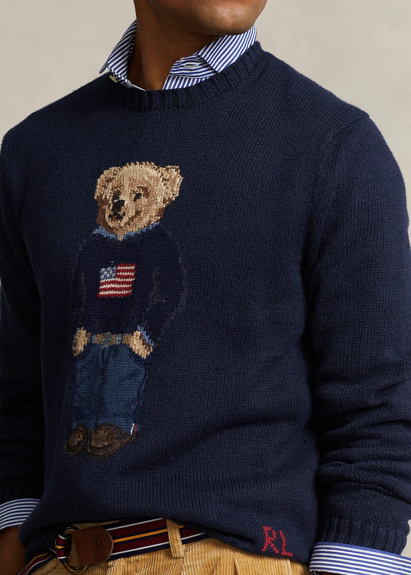 Polo Bear Cotton-Linen Sweater