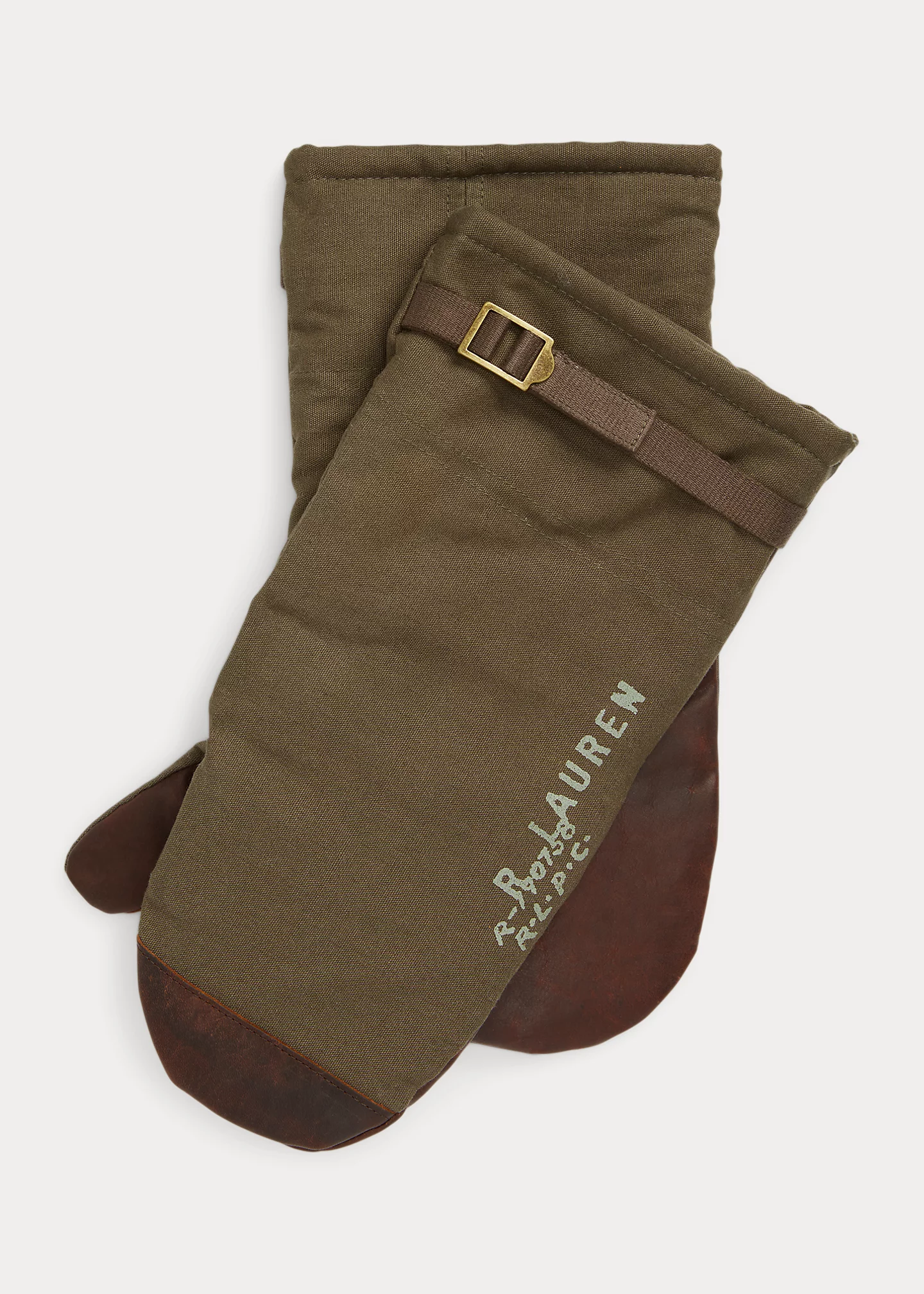 Canvas & Leather Insulated Mittens