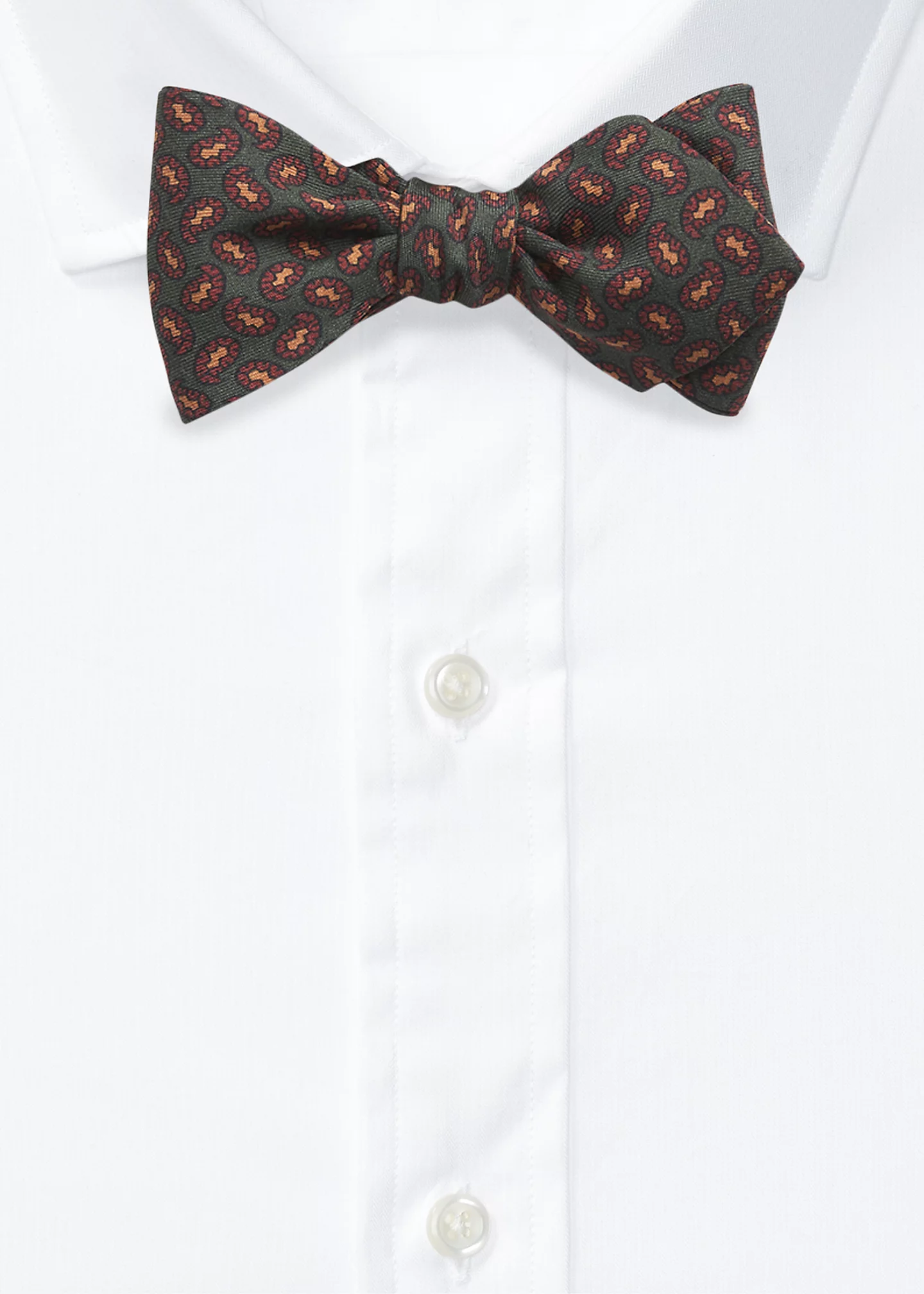 Neat Silk Twill Bow Tie