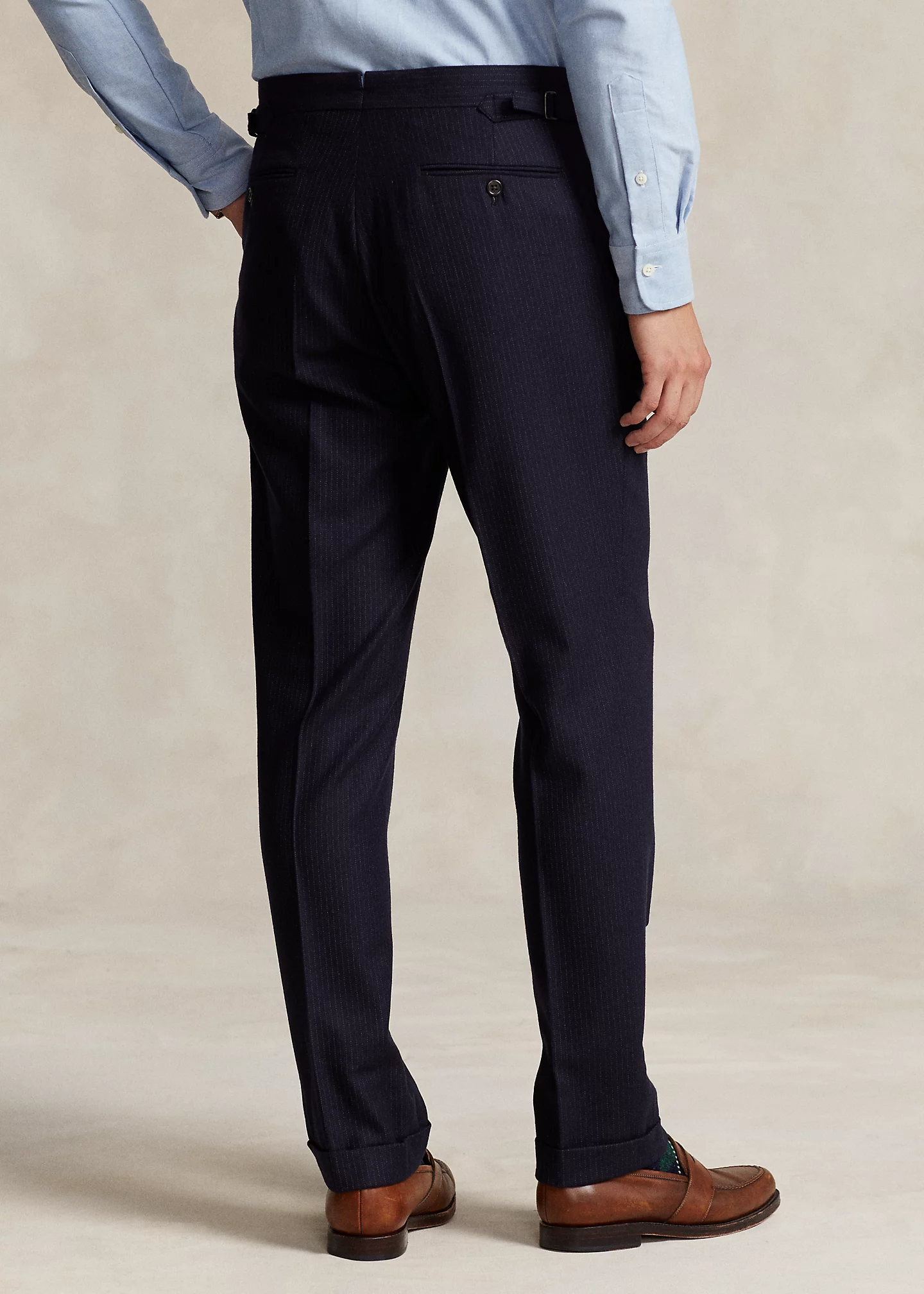 Polo Tailored Pinstripe Wool Twill Suit