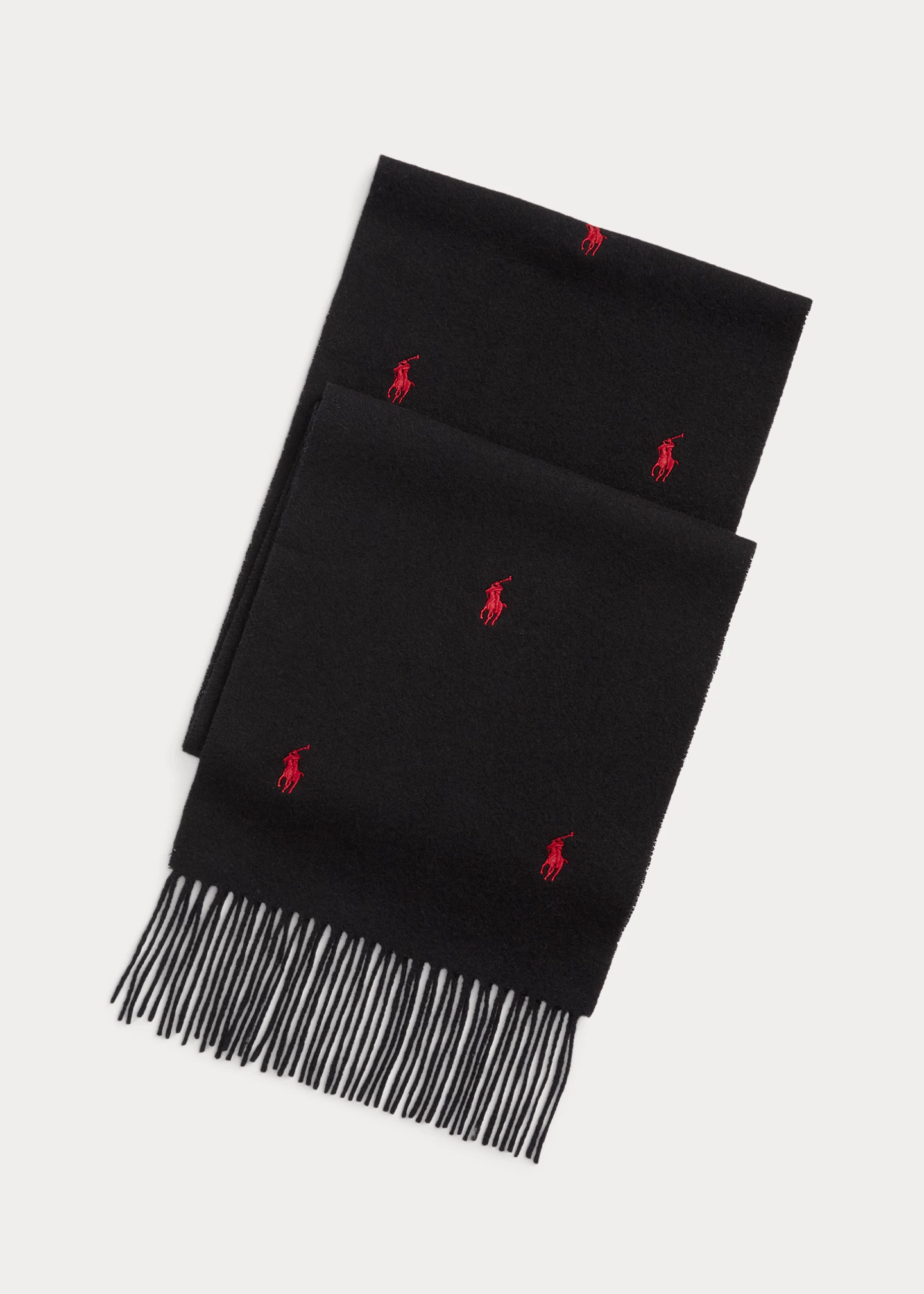 Allover Pony Wool-Cashmere Scarf