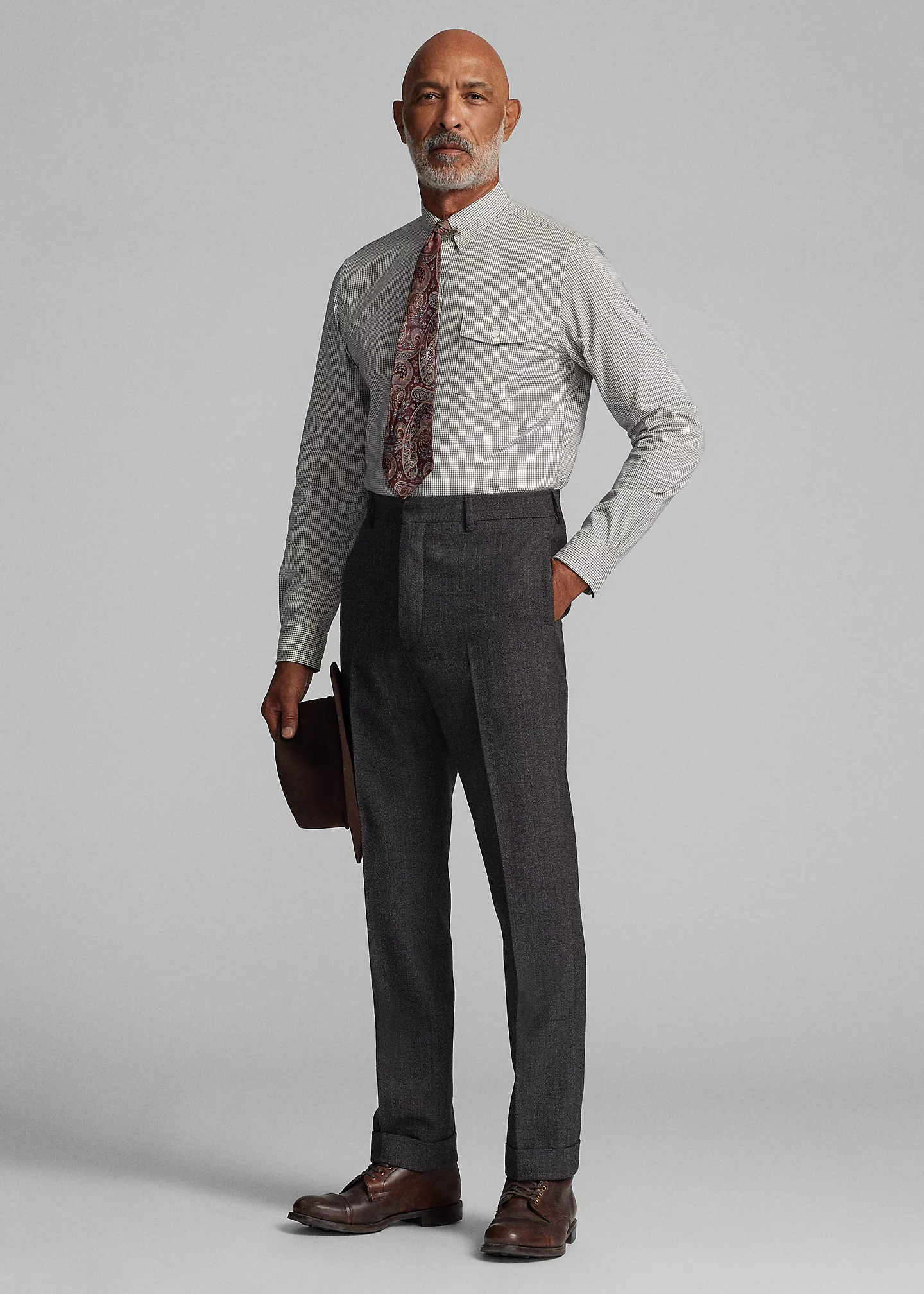 Slim Fit Checked Dobby Shirt