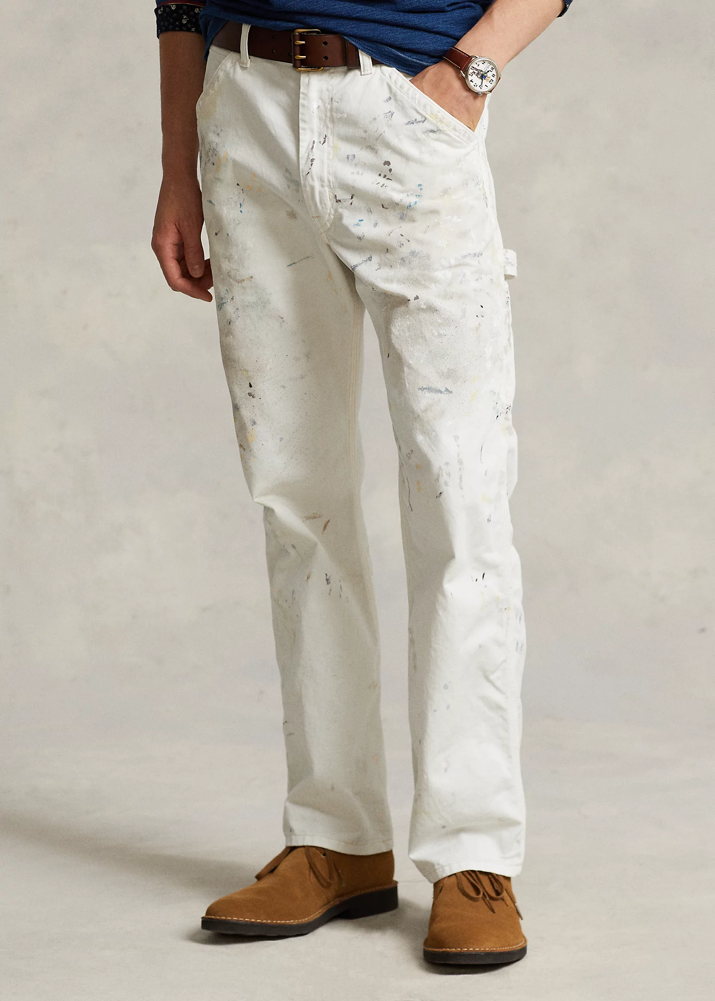 Relaxed Fit Painted Carpenter Jean