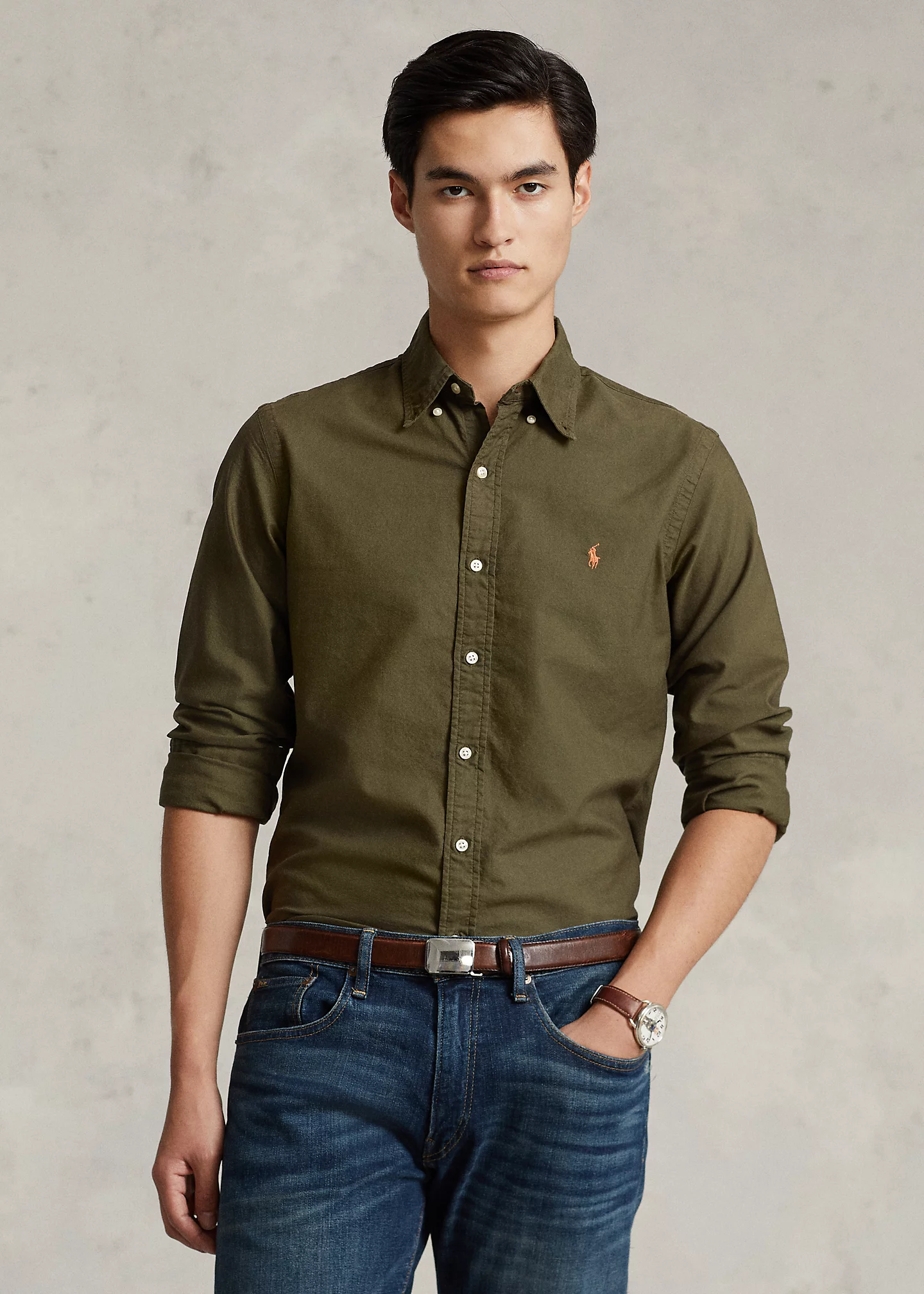 Garment-Dyed Oxford Shirt - All Fits