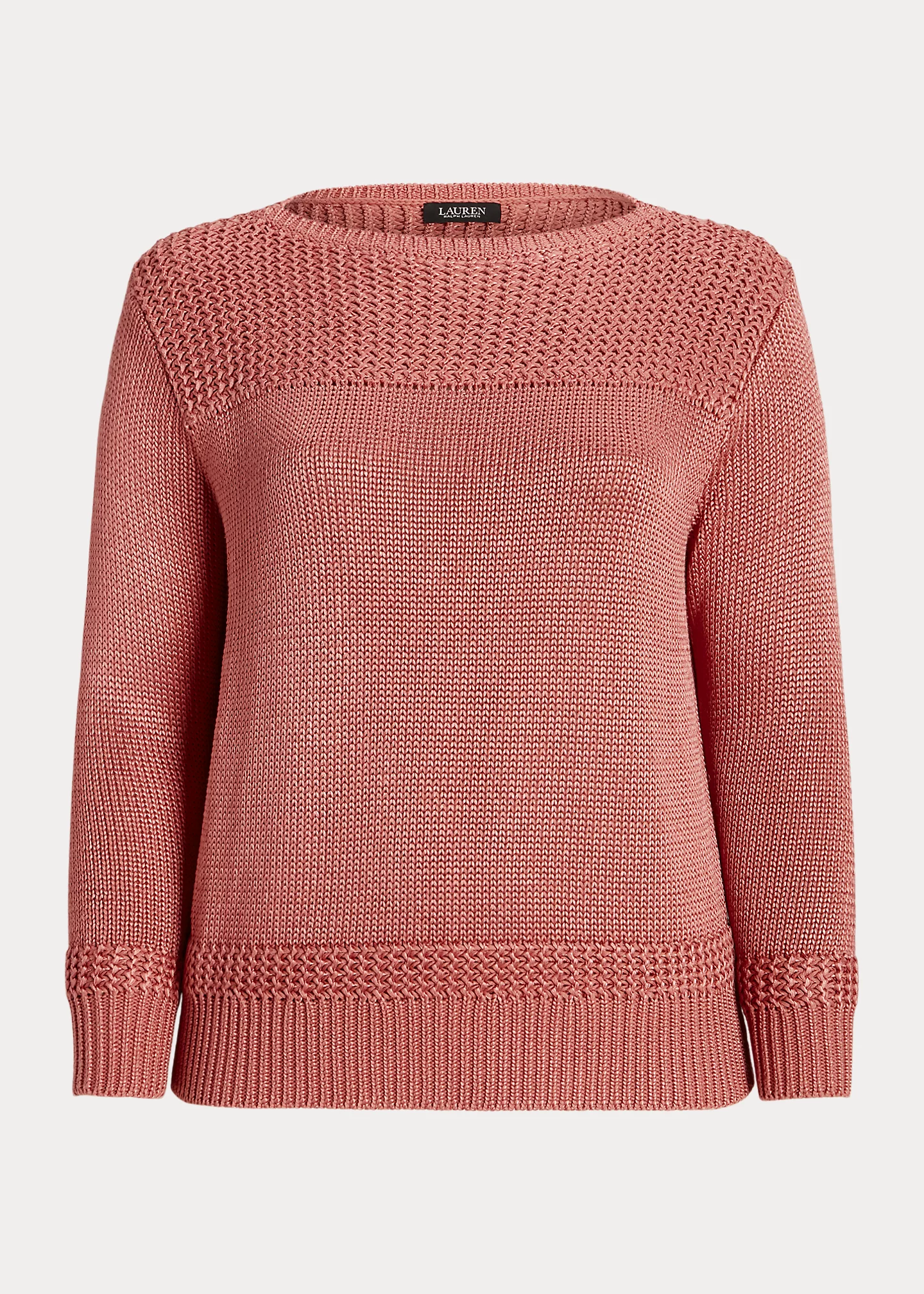 Cotton-Blend Boatneck Sweater