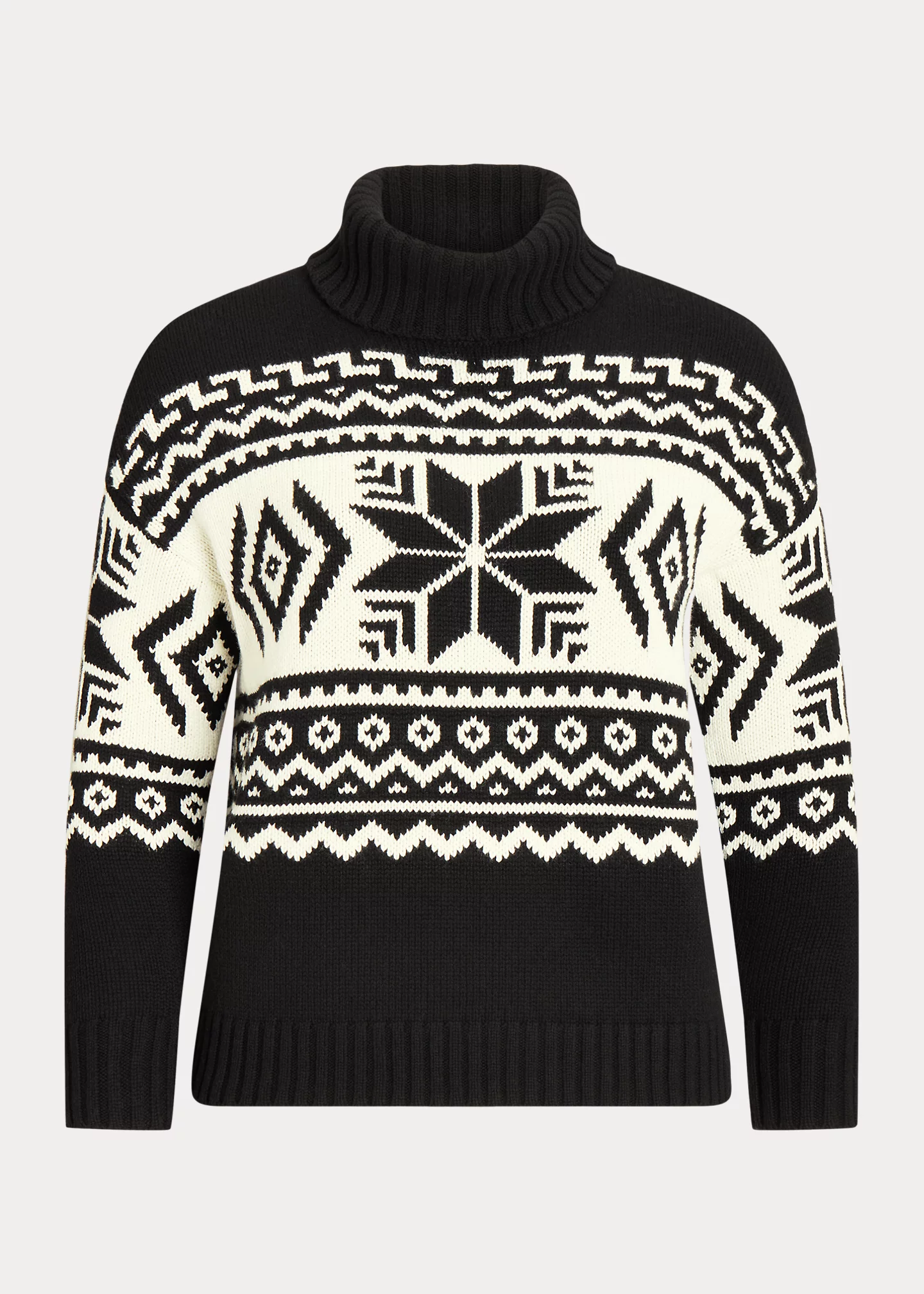 Fair Isle Wool-Blend Turtleneck Sweater