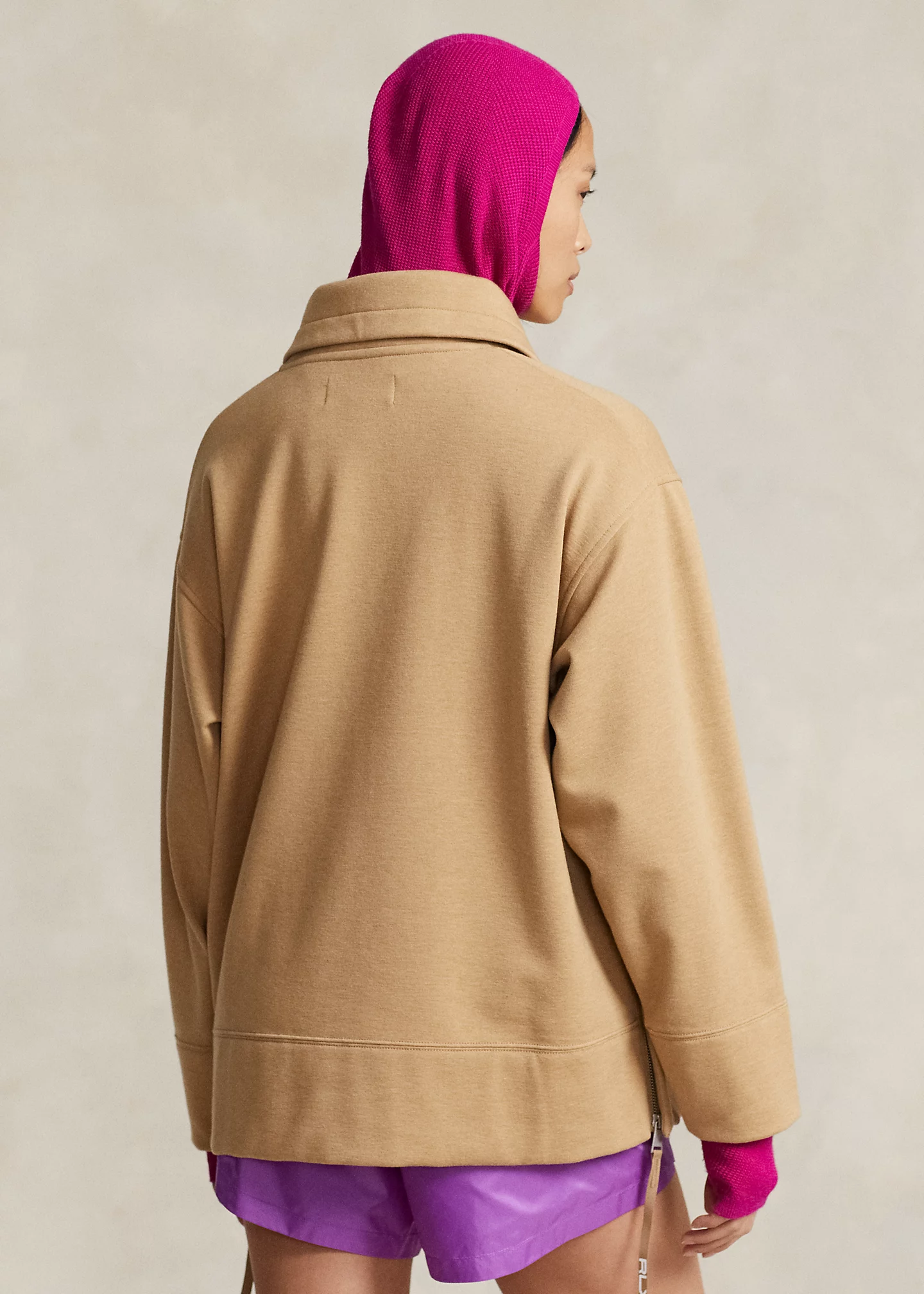 Quarter-Zip Pullover Fleece Tunic