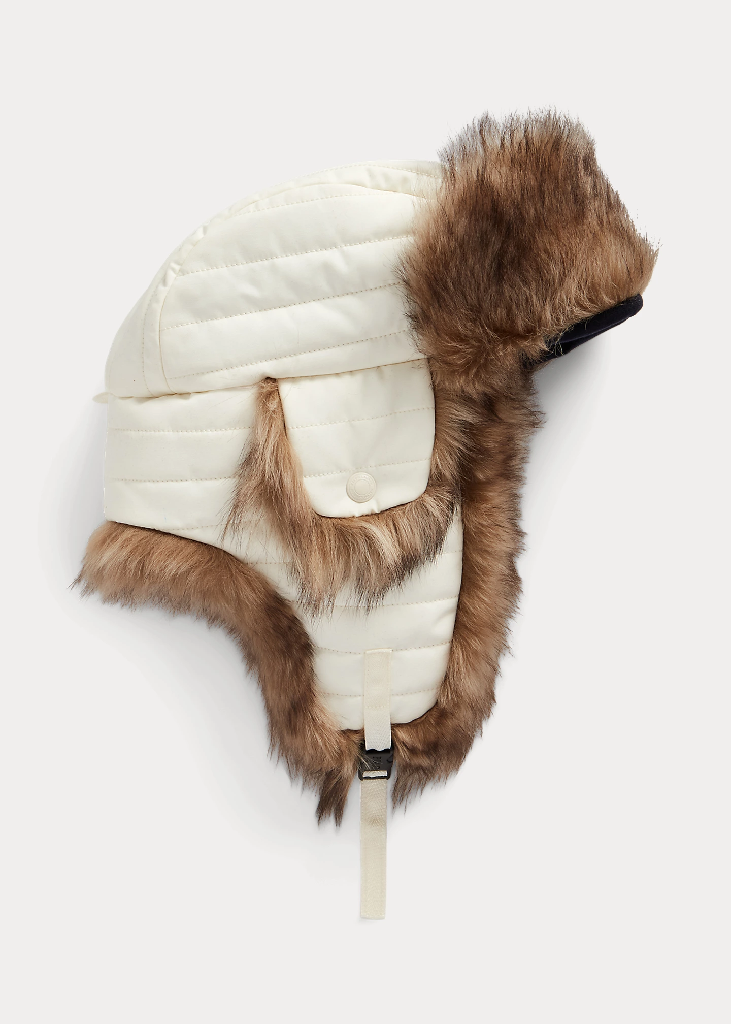 Shearling-Trim Earflap Hat
