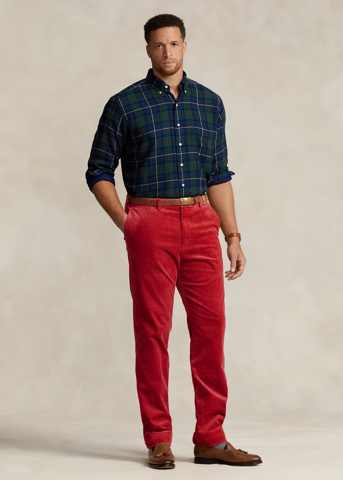 Stretch Classic Fit Corduroy Pant