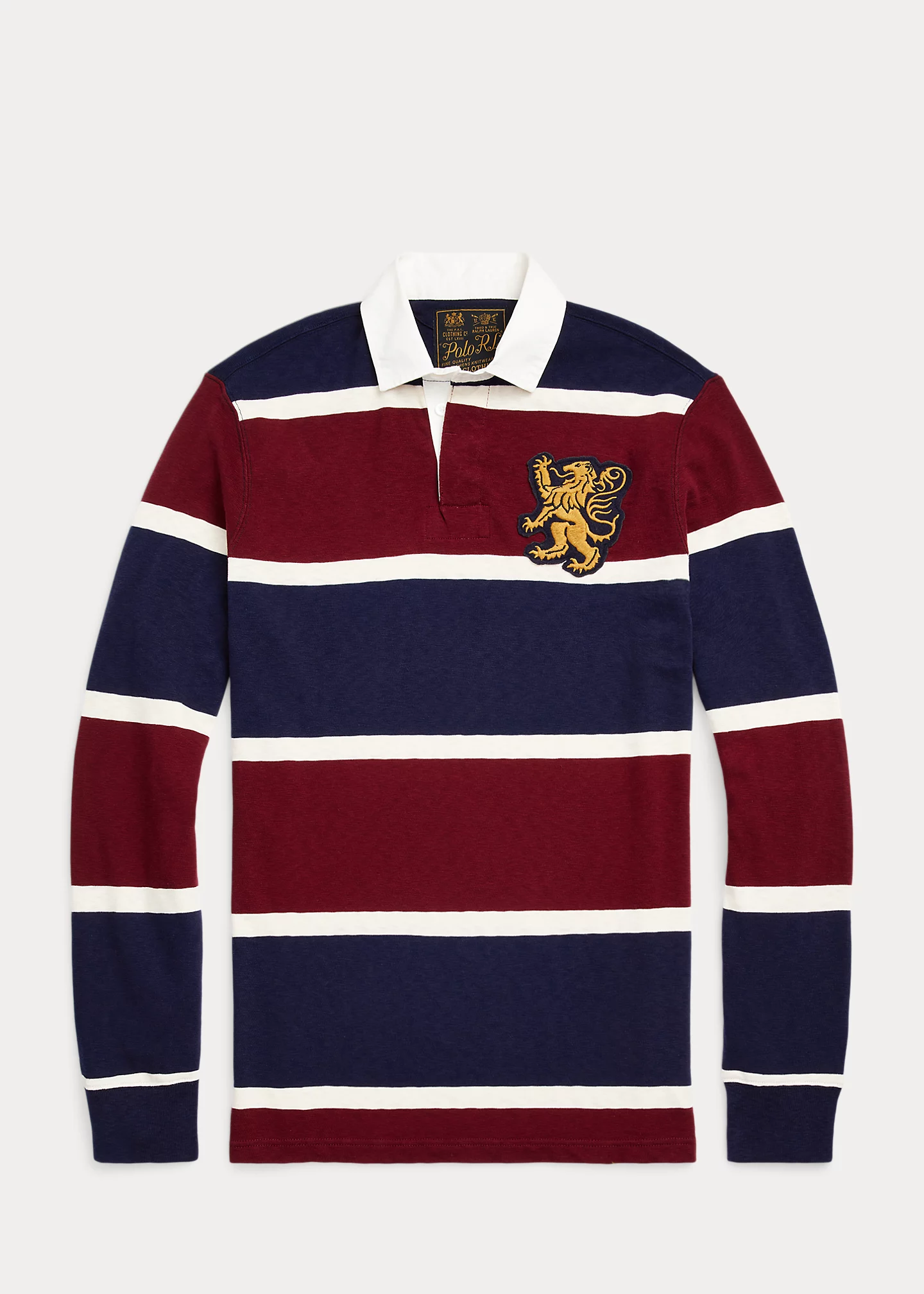 Classic Fit Striped Jersey Rugby Shirt