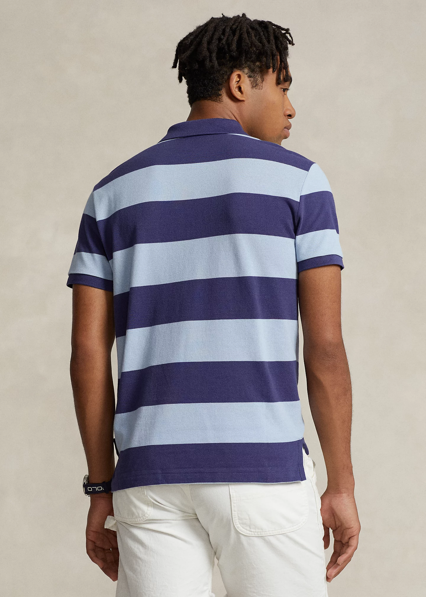 Custom Slim Fit Big Pony Mesh Polo Shirt