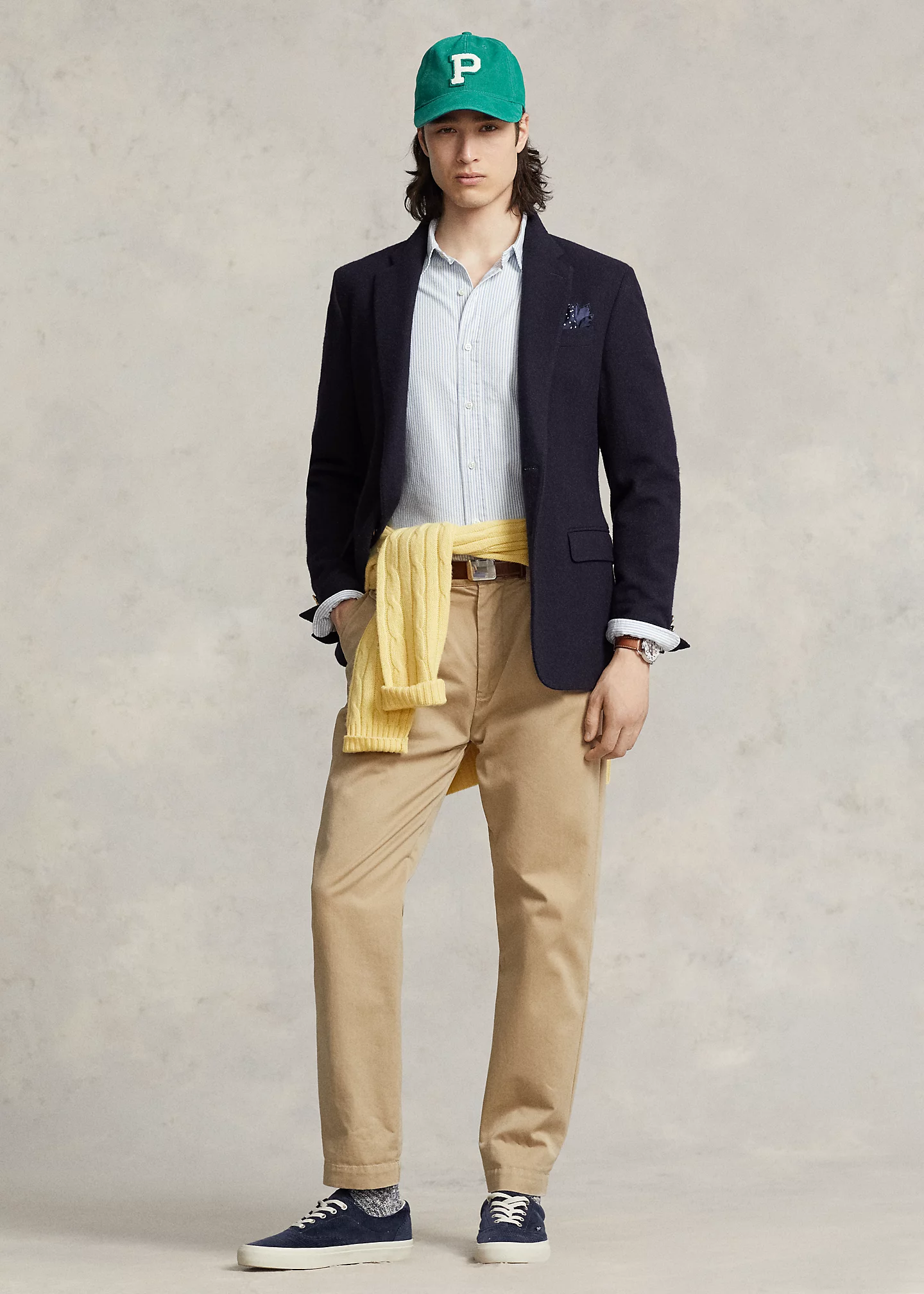 Classic Fit Striped Oxford Shirt