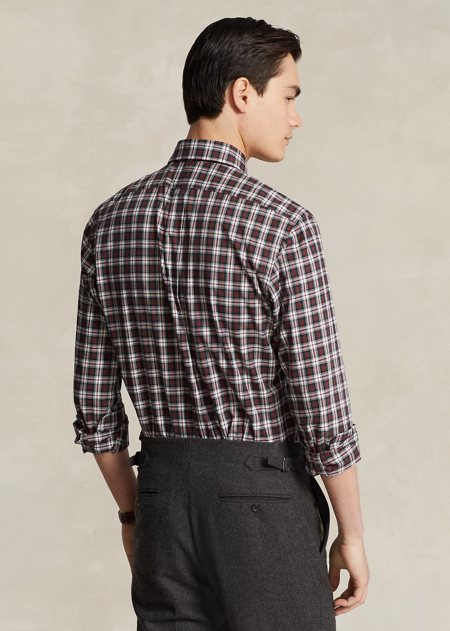 Classic Fit Plaid Twill Shirt