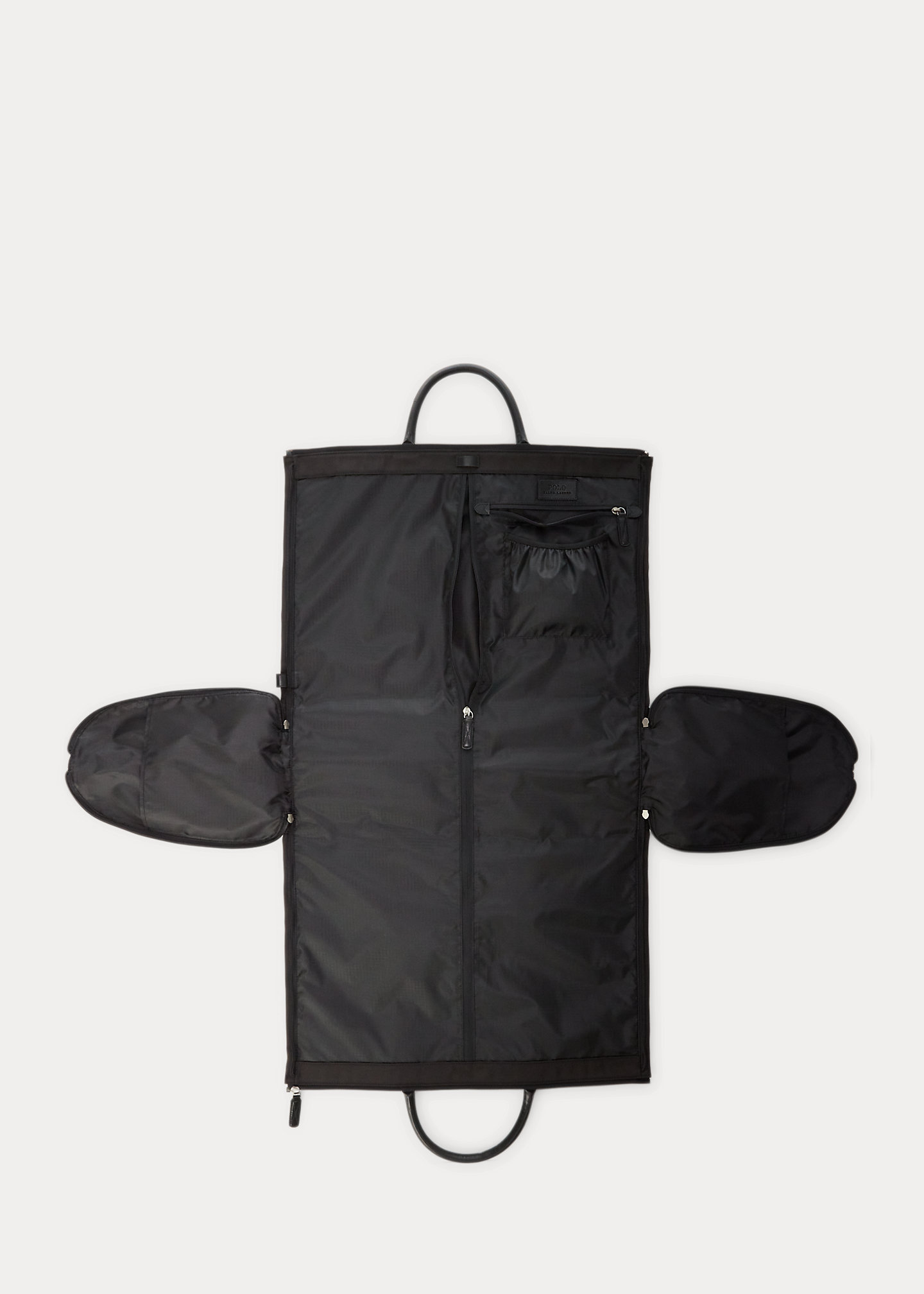 Leather-Trim Hybrid Garment Duffel