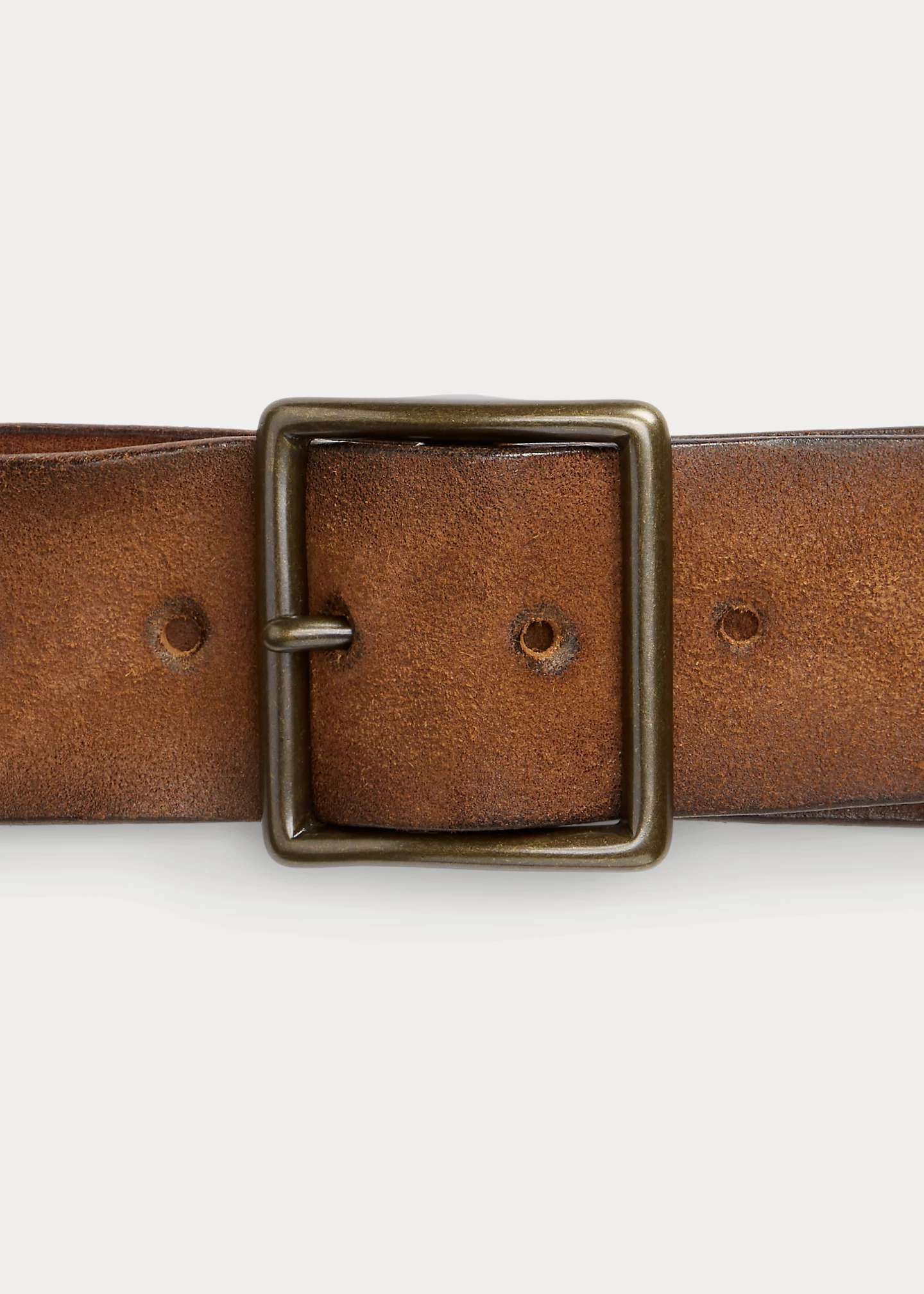 Studded Roughout Leather Belt