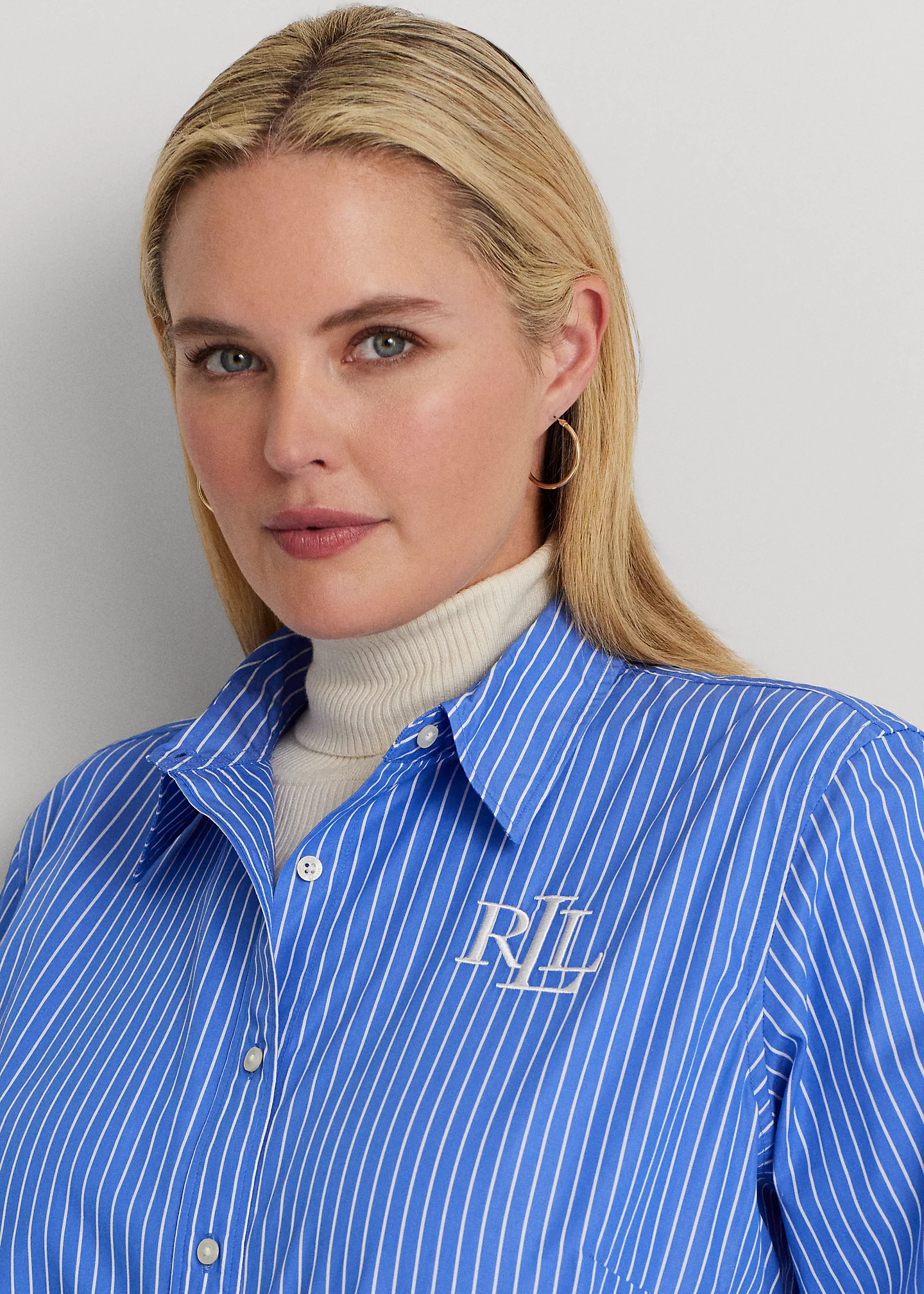 Striped Cotton Broadcloth Shirt