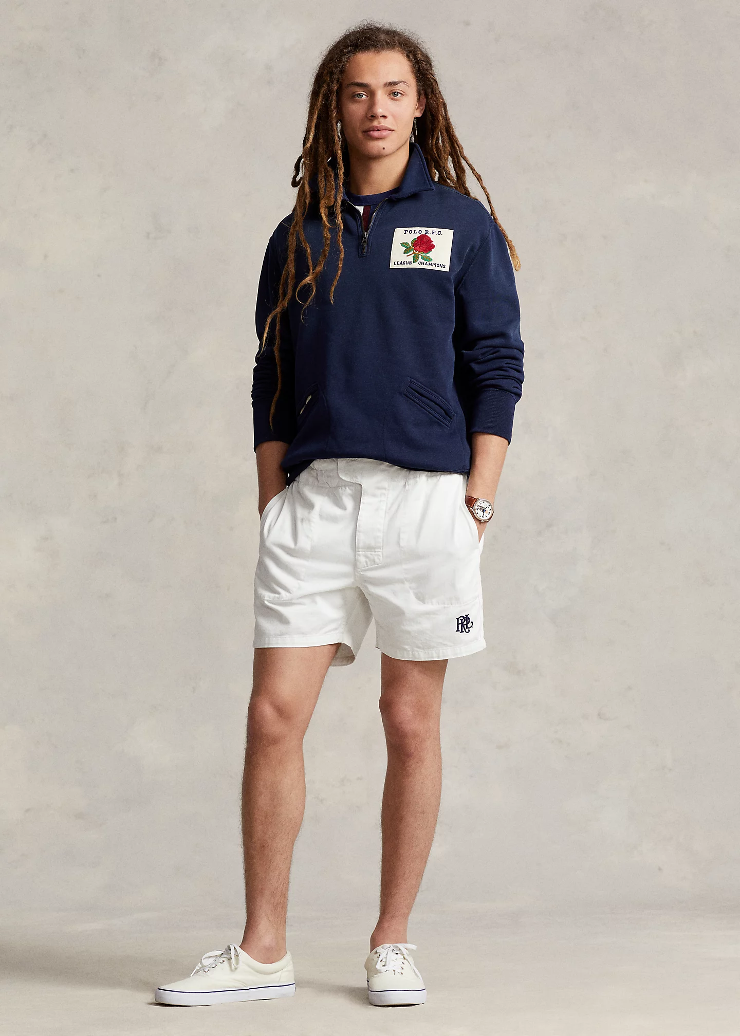 Fleece Graphic Quarter-Zip Sweatshirt