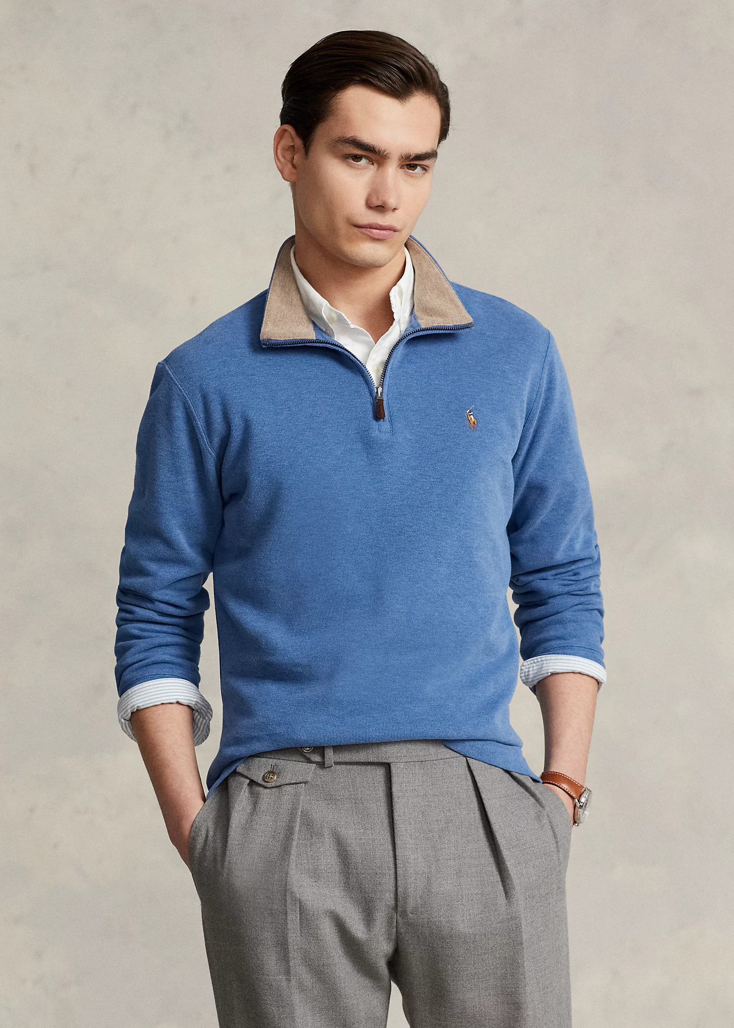 Estate-Rib Quarter-Zip Pullover