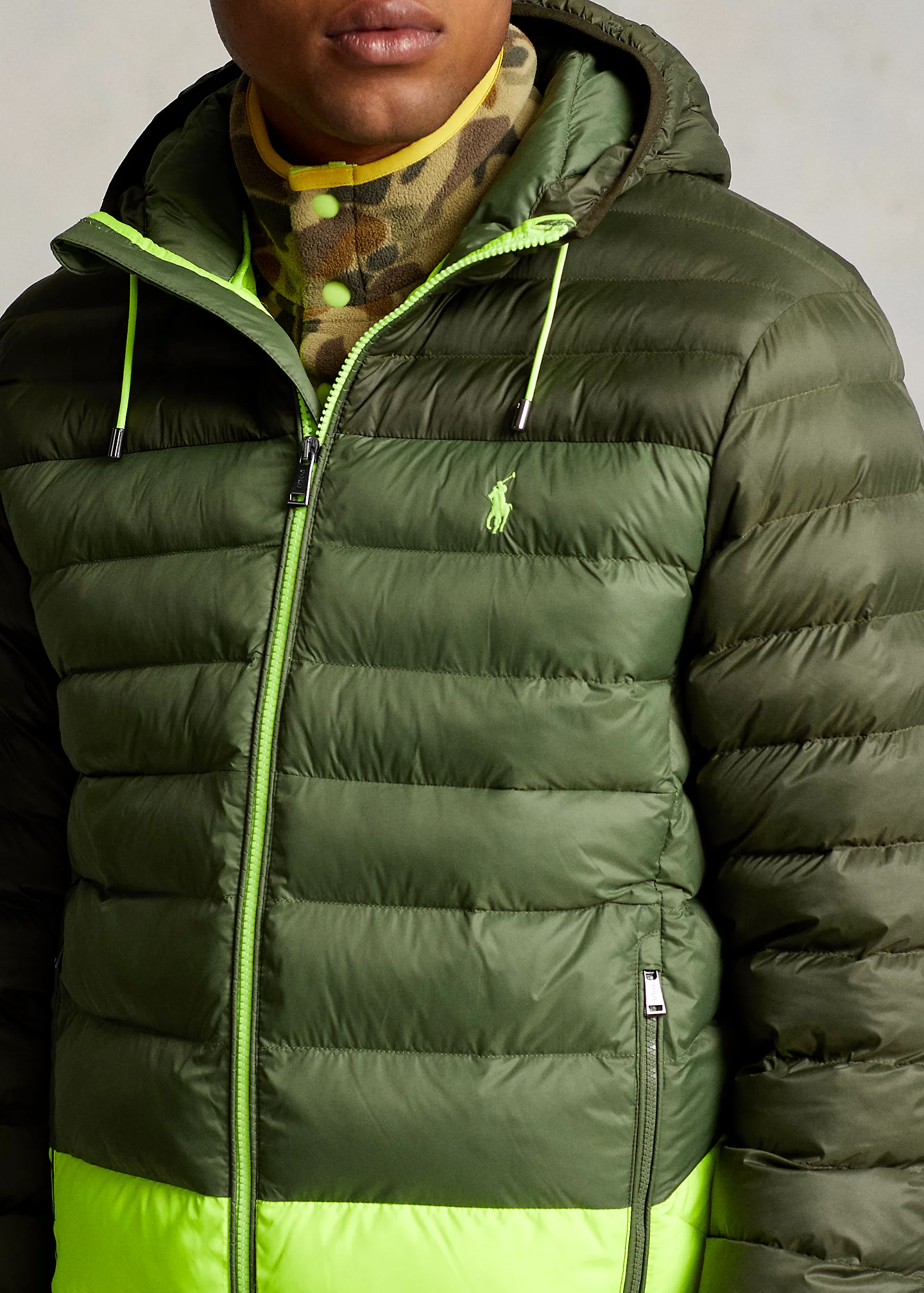 Packable Water-Repellent Hooded Jacket