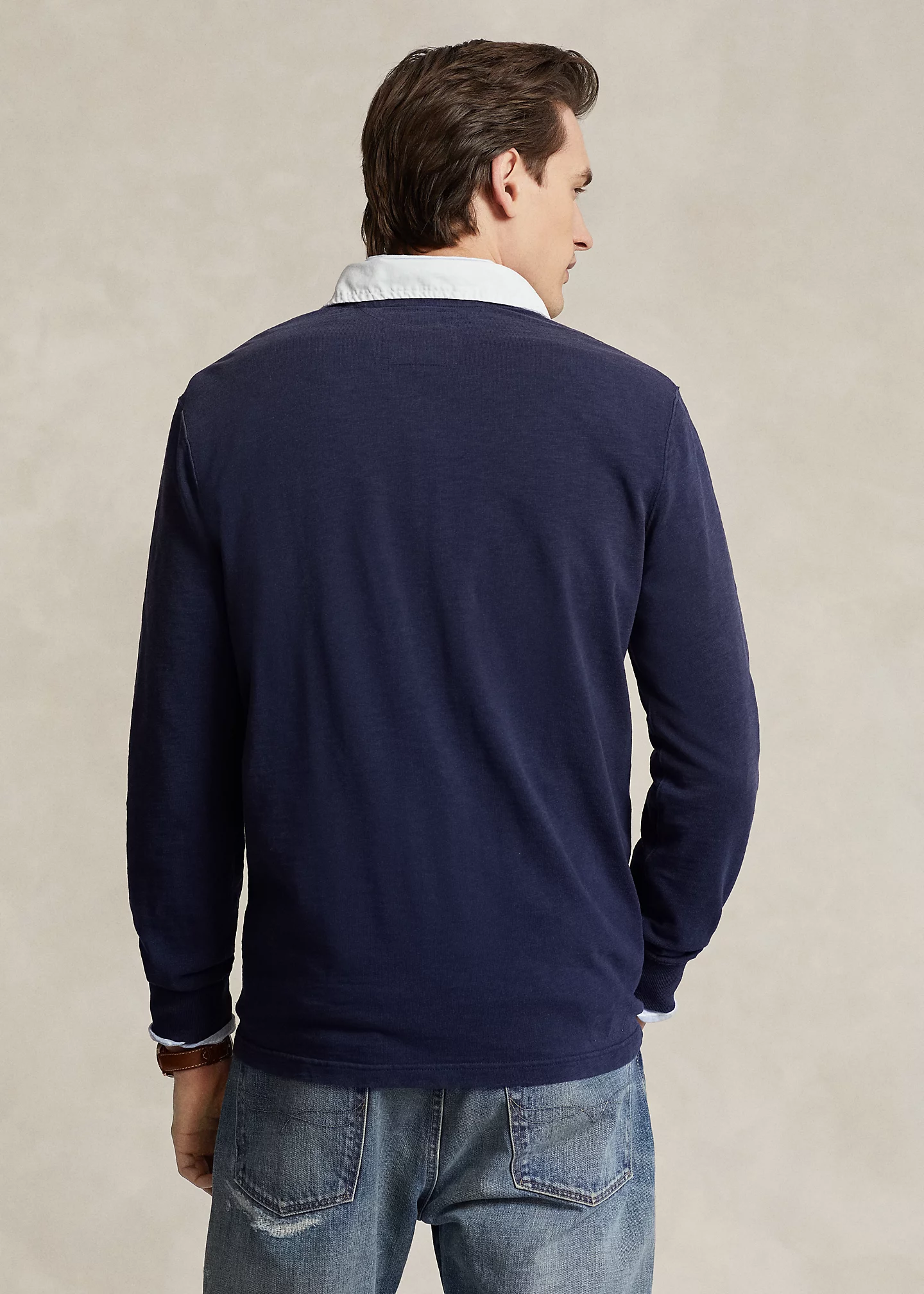 Classic Fit Heraldic Jersey Rugby Shirt