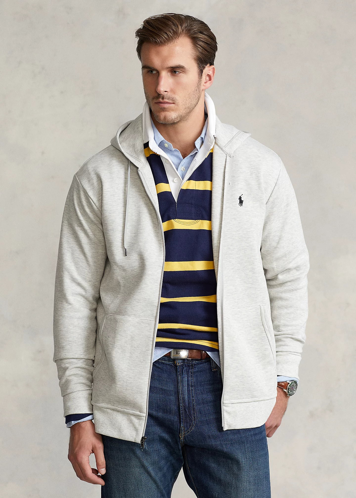 Double-Knit Full-Zip Hoodie