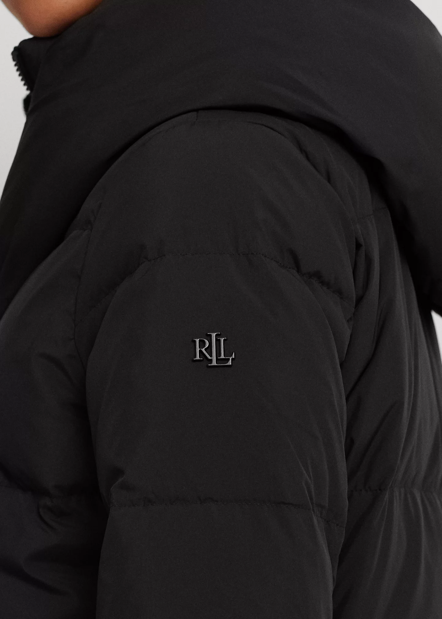 Oversize-Collar Quilted Down Coat