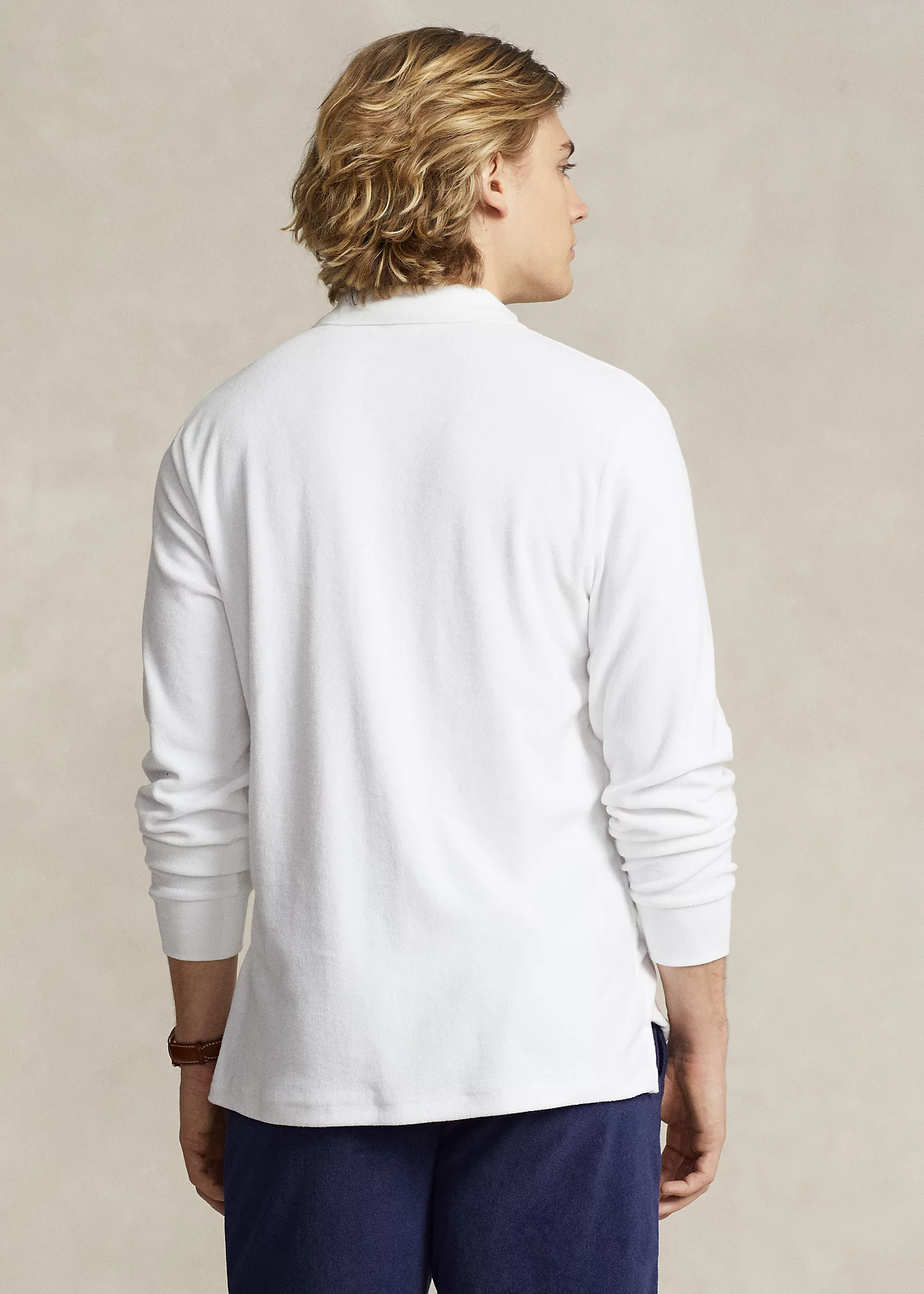 Classic Fit Monogram Terry Polo Shirt