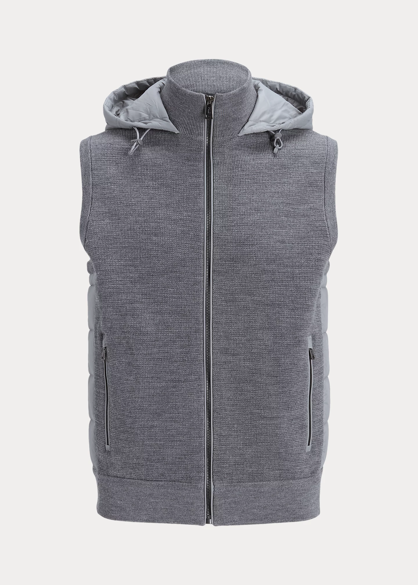 Hybrid Hooded Sweater Vest