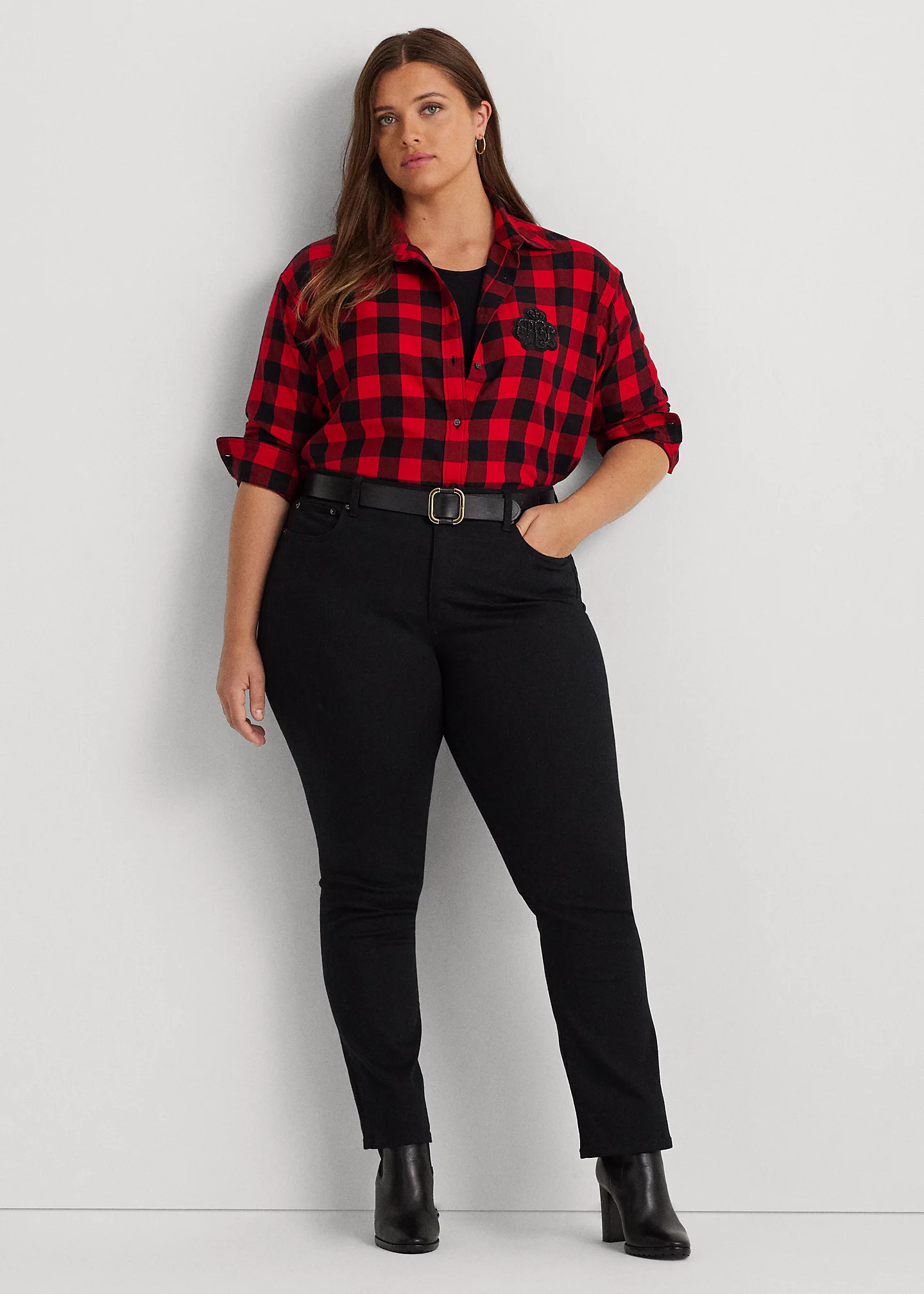 Buffalo Check Bullion Cotton Twill Shirt