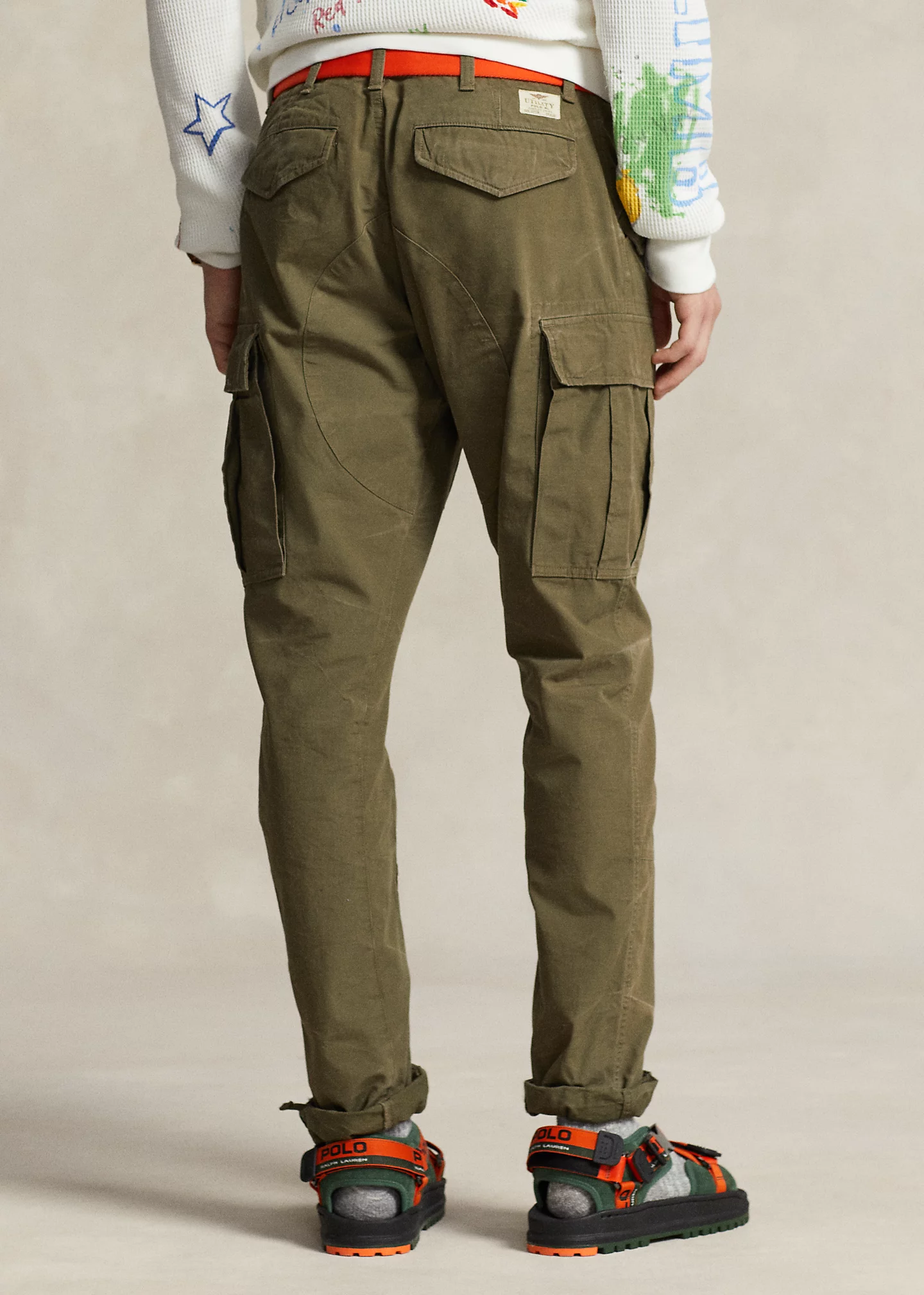 Slim Fit Canvas Cargo Pant