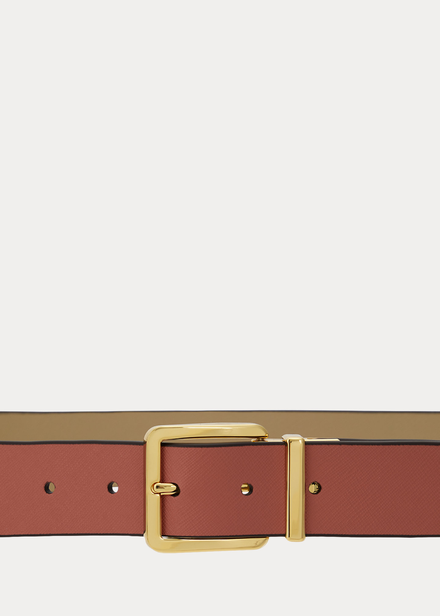 Reversible Crosshatch Leather Belt