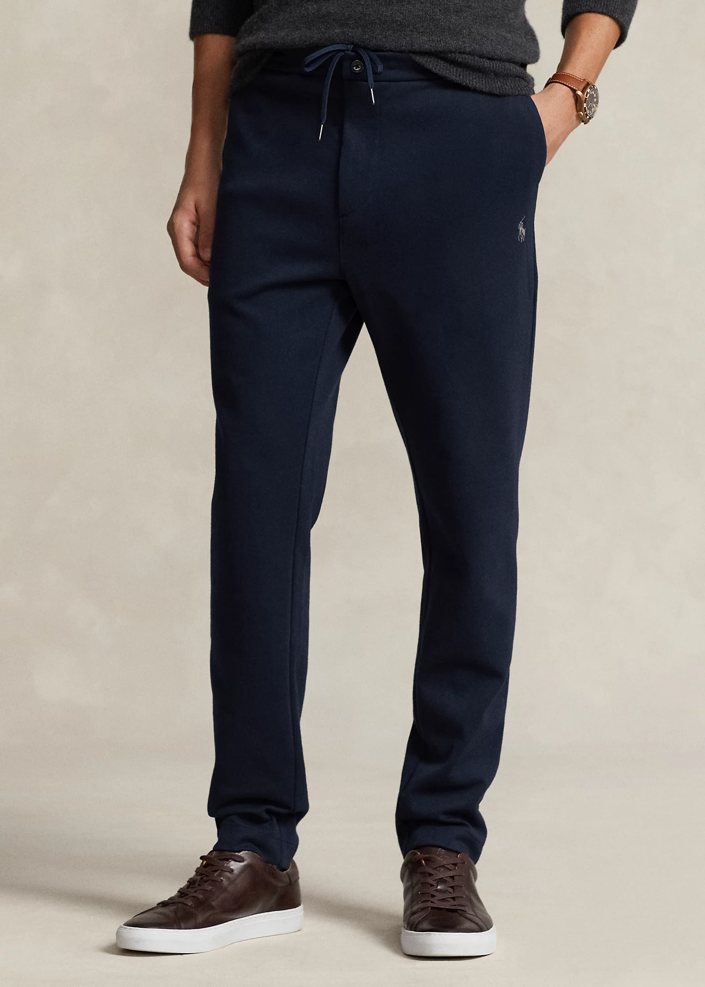 Tapered Double-Knit Pant