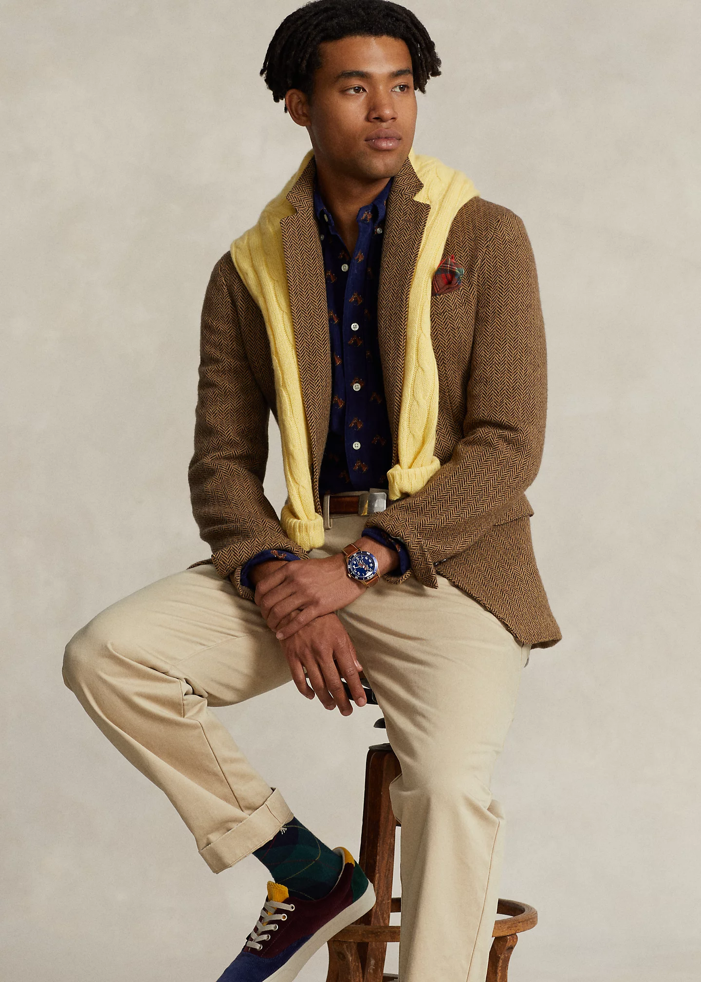 Classic Fit Equestrian Corduroy Shirt