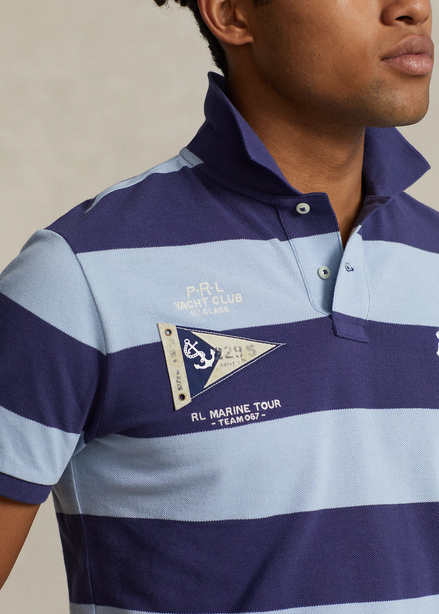 Custom Slim Fit Big Pony Mesh Polo Shirt