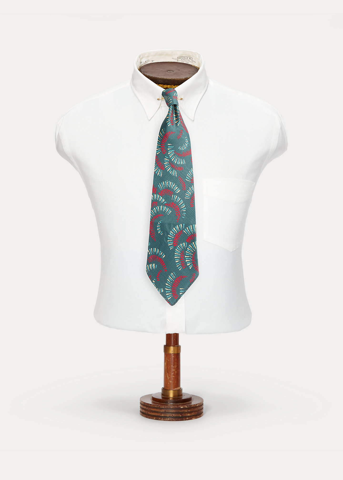 Handmade Fan-Print Silk Tie