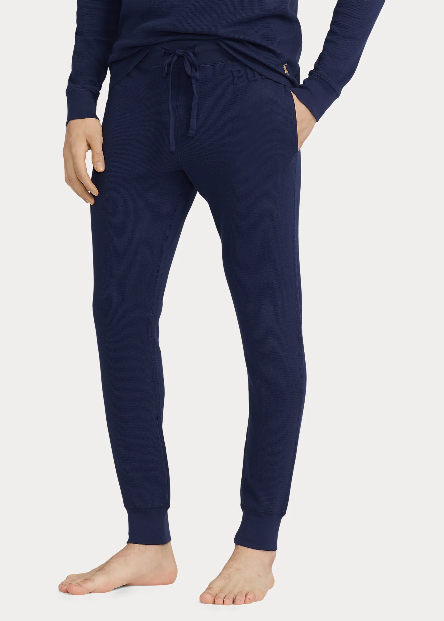 Logo Waffle-Knit Sleep Jogger