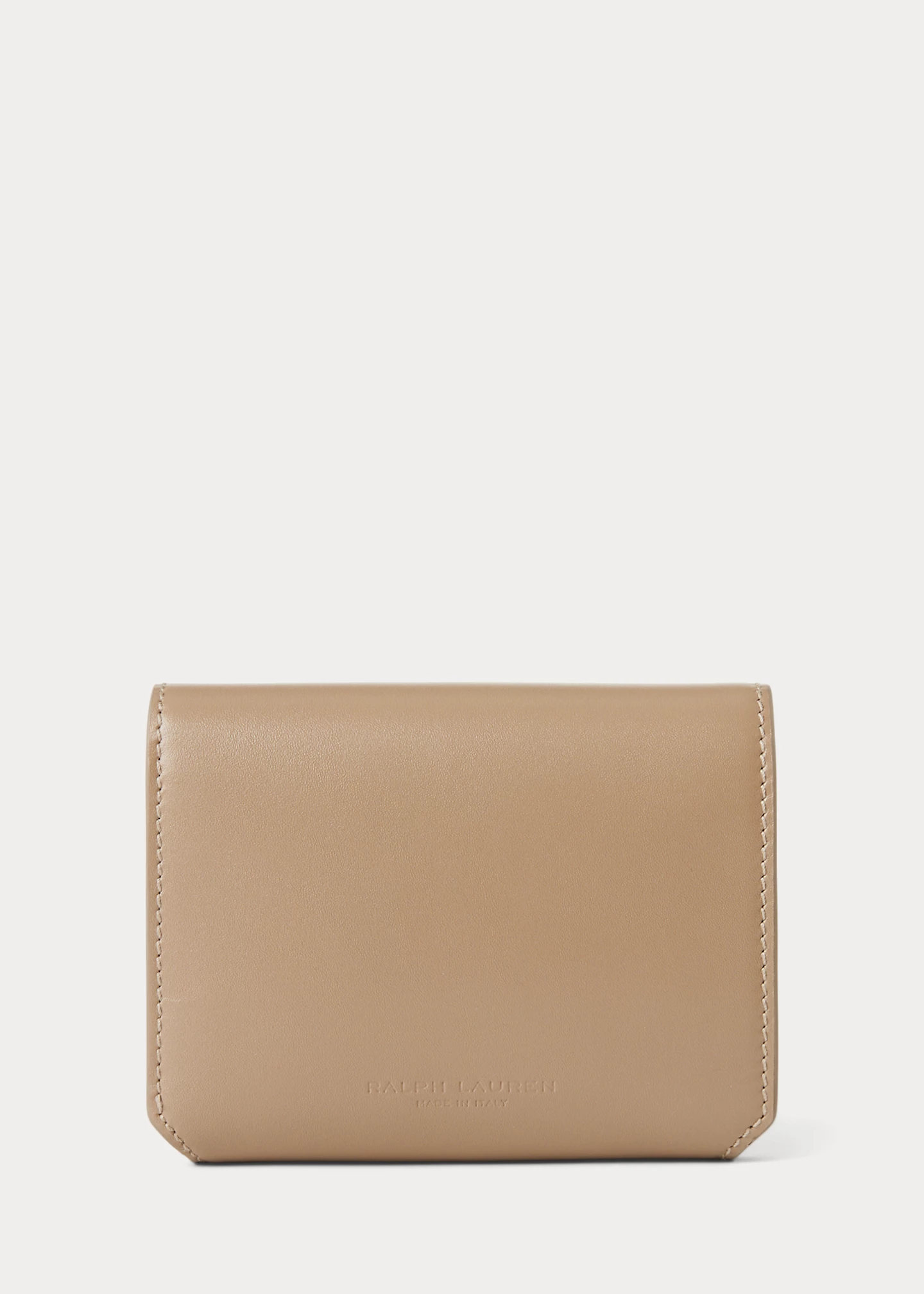 RL Box Calfskin Small Vertical Wallet