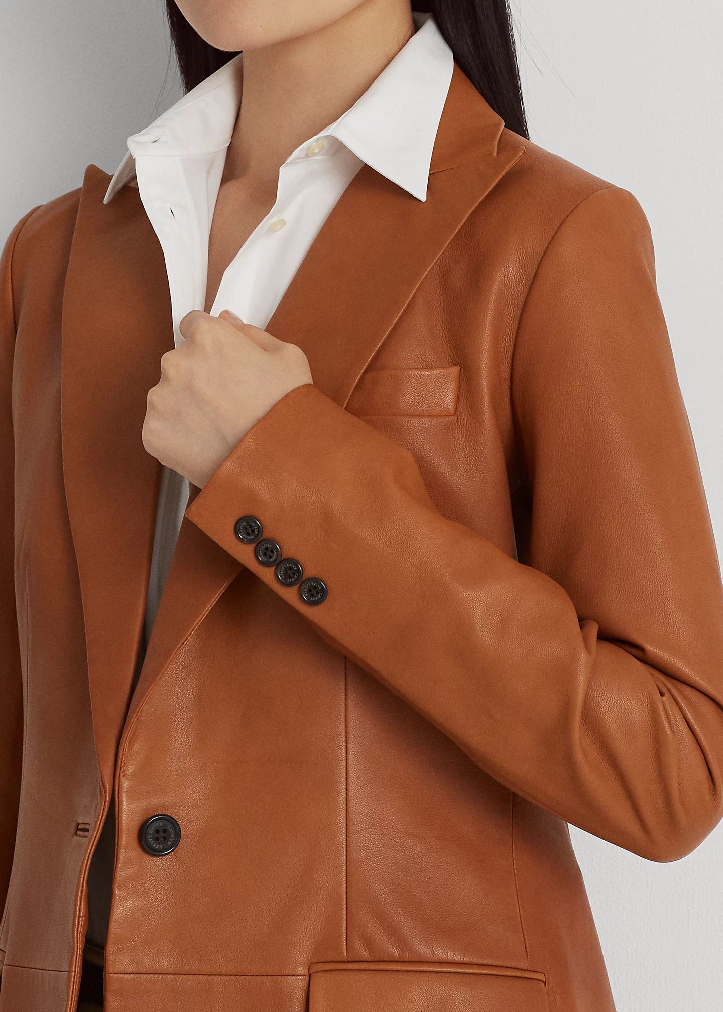 Double-Breasted Twill Blazer