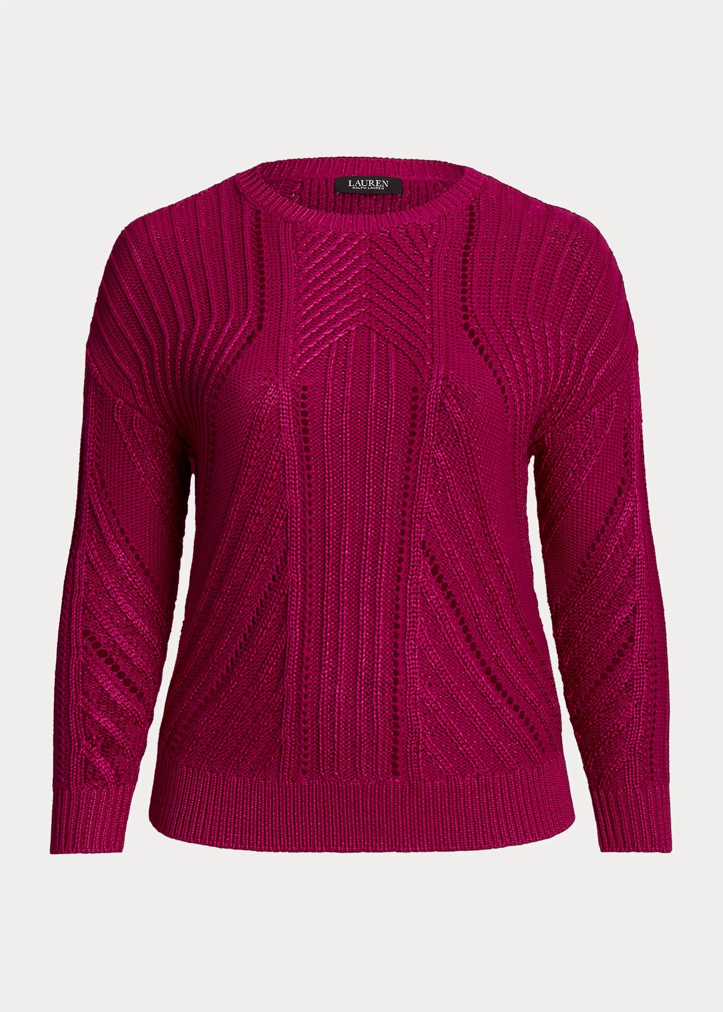 Pointelle-Knit Cotton-Blend Sweater