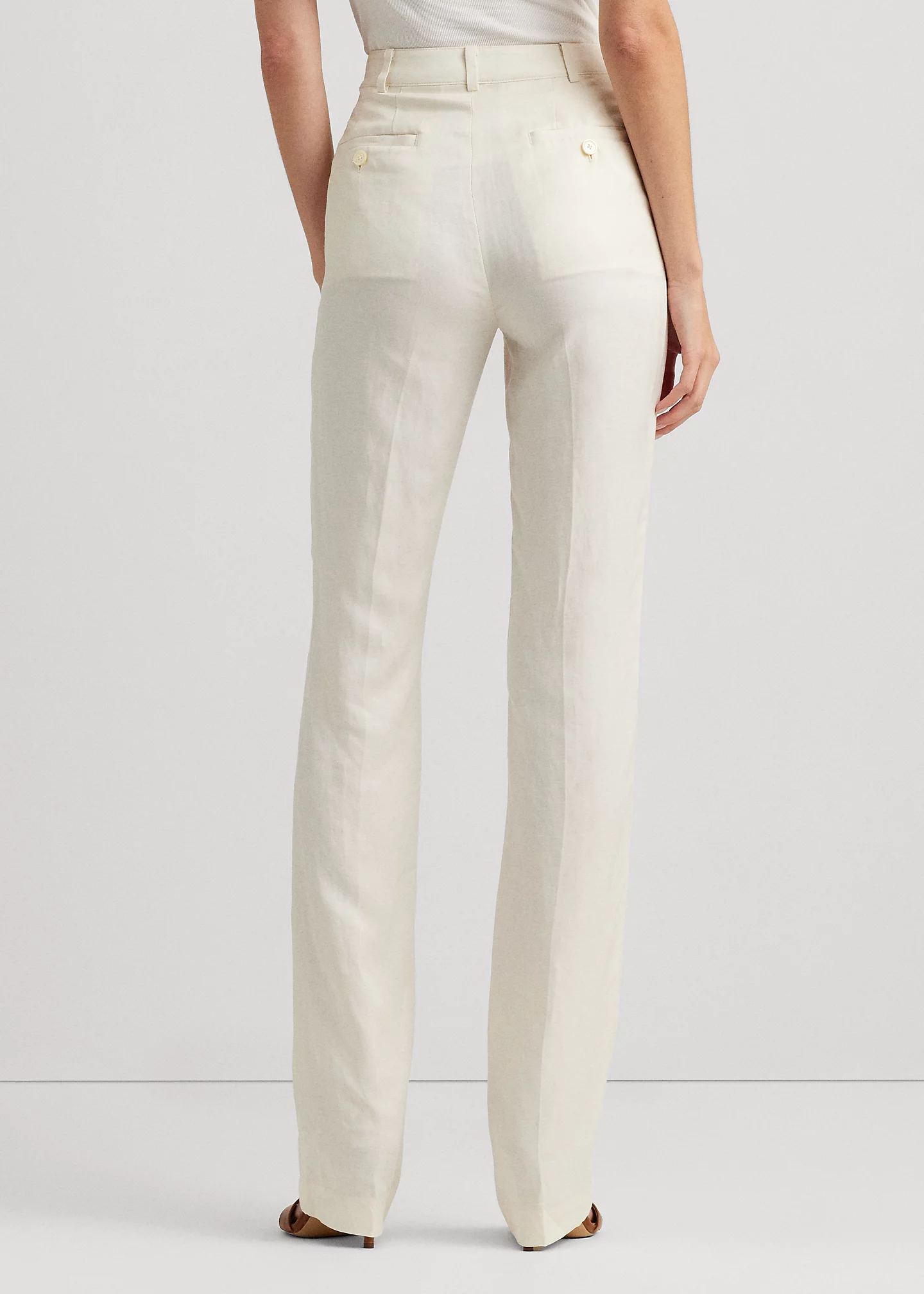 Linen-Blend Twill Pant