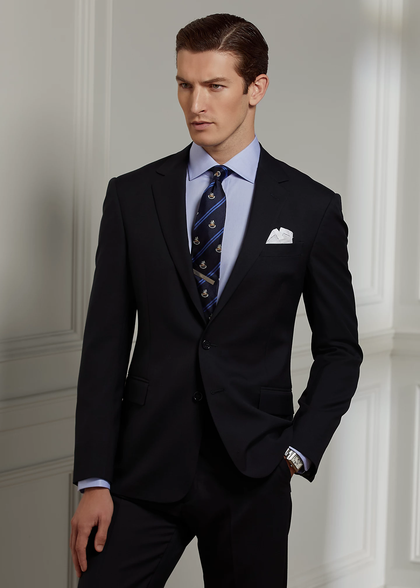 Gregory Hand-Tailored Wool Twill Suit